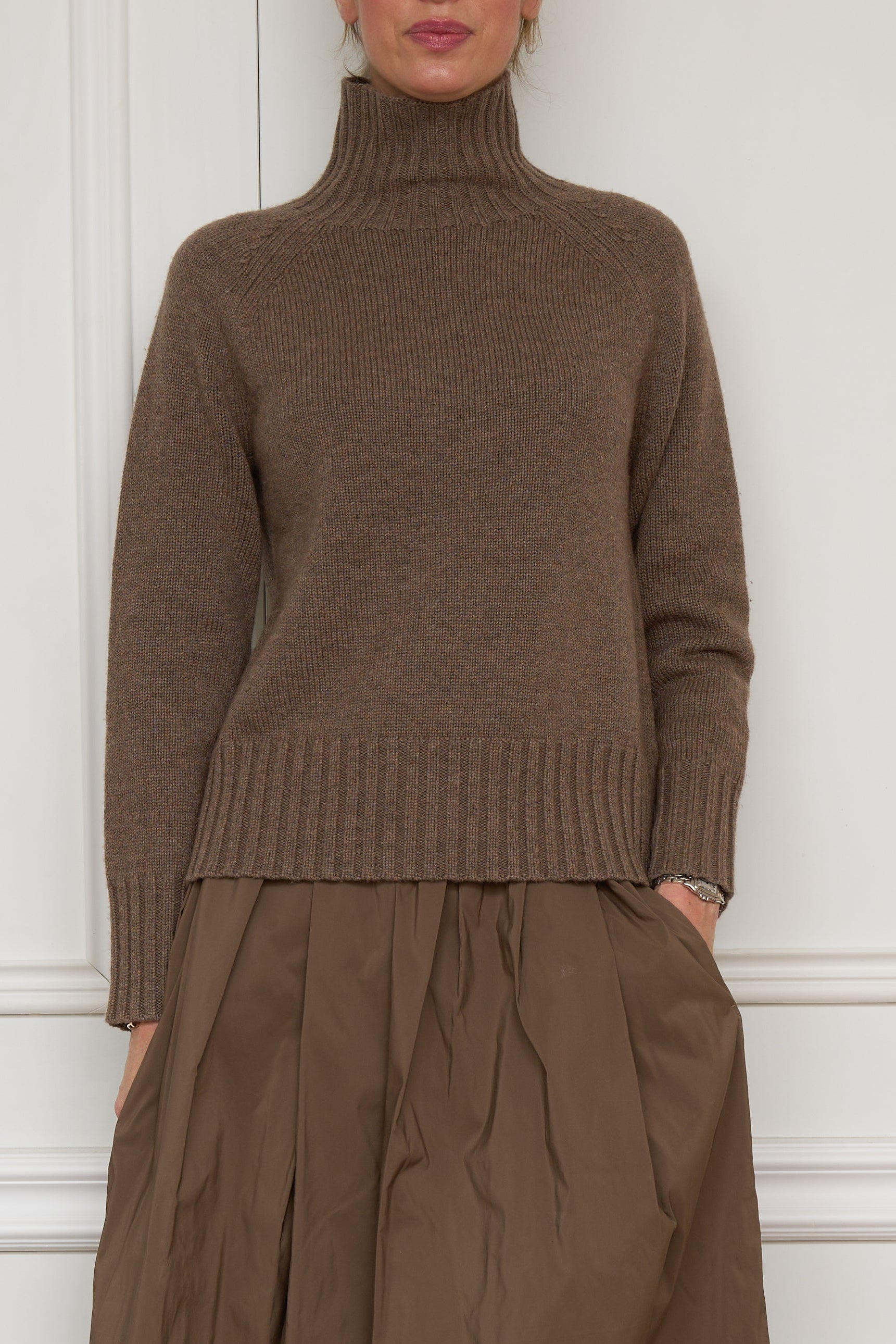 Turtleneck sweater 'Mantova' in brown