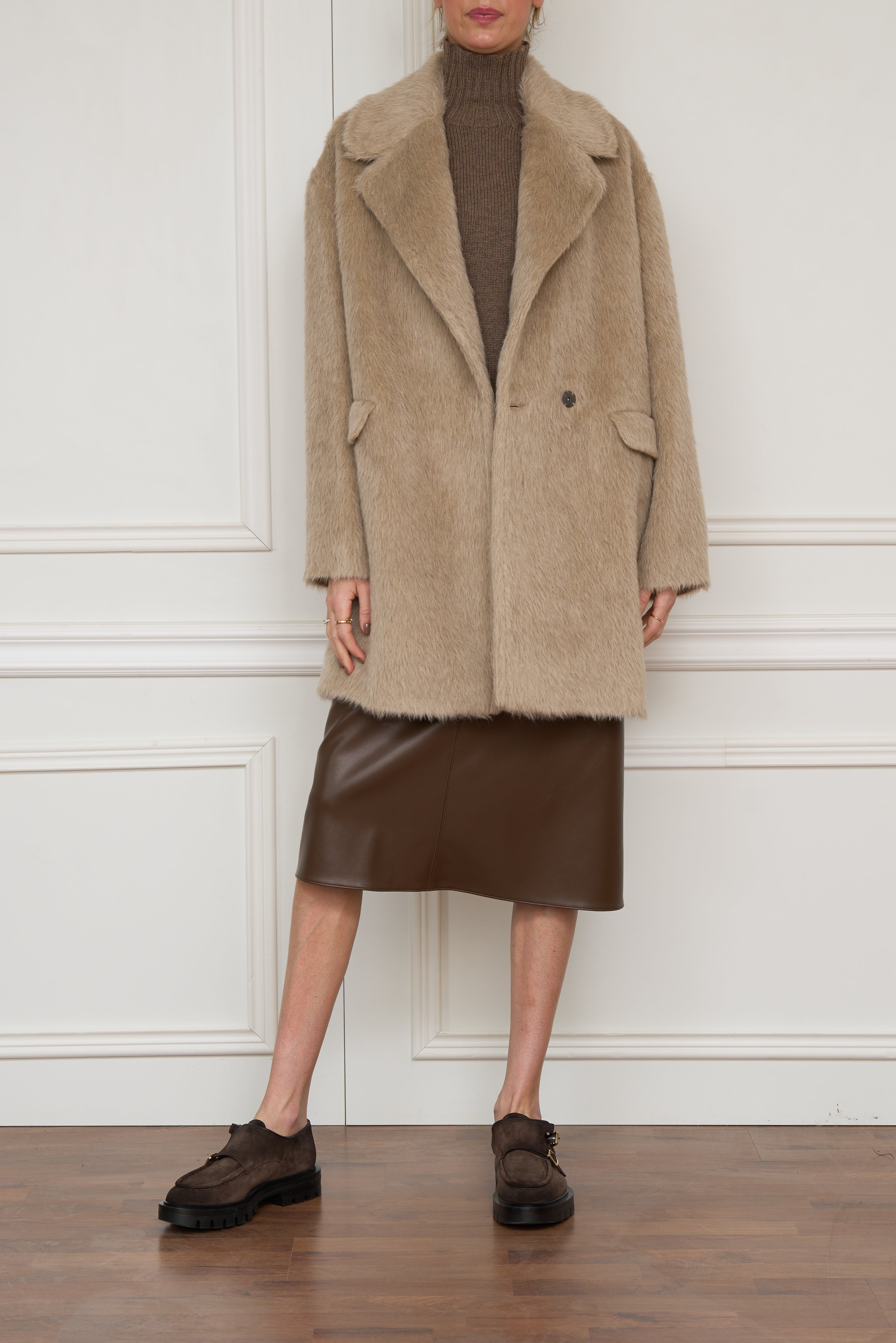 Mantel 'Astrid' in beige