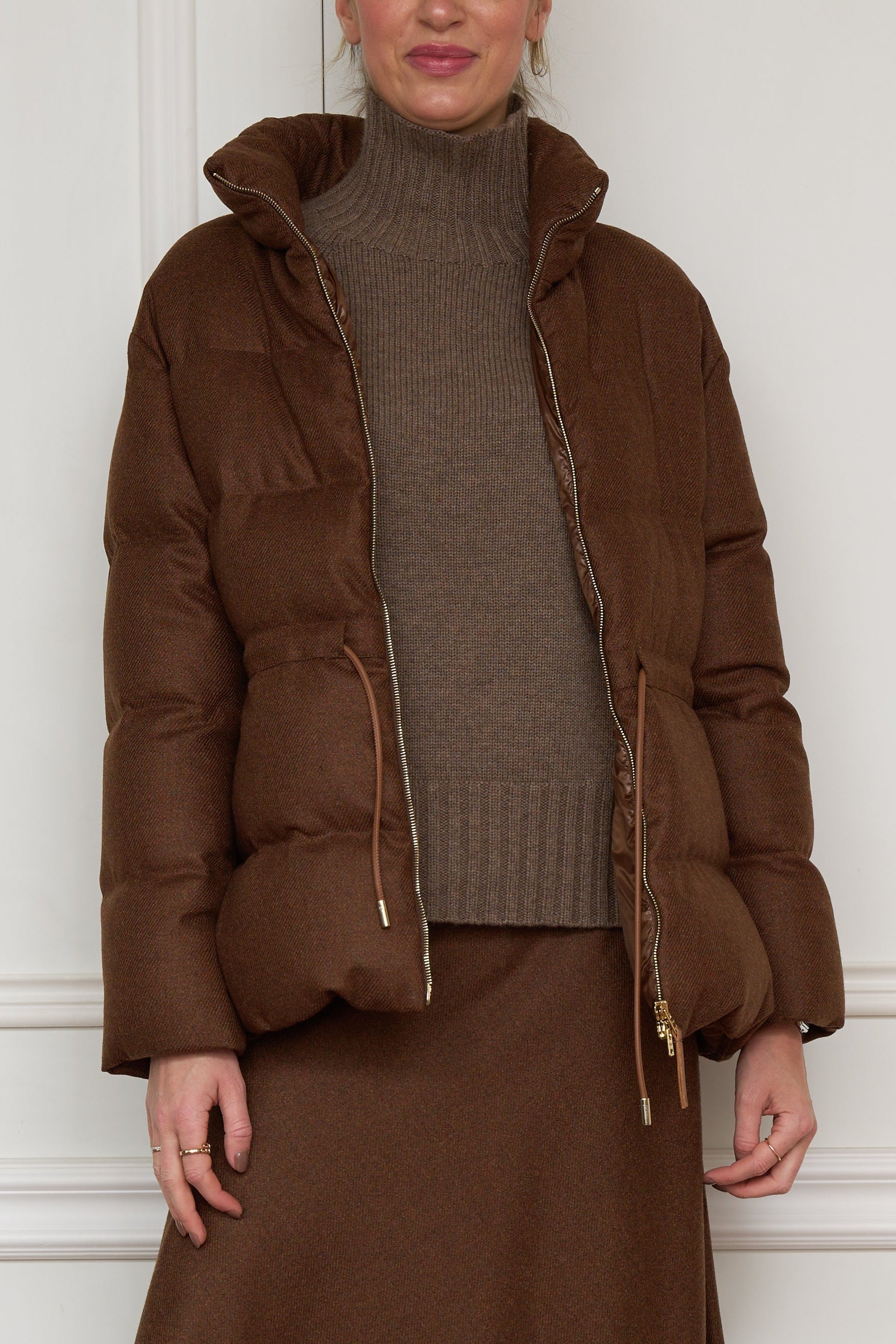 Daunenjacke in braun