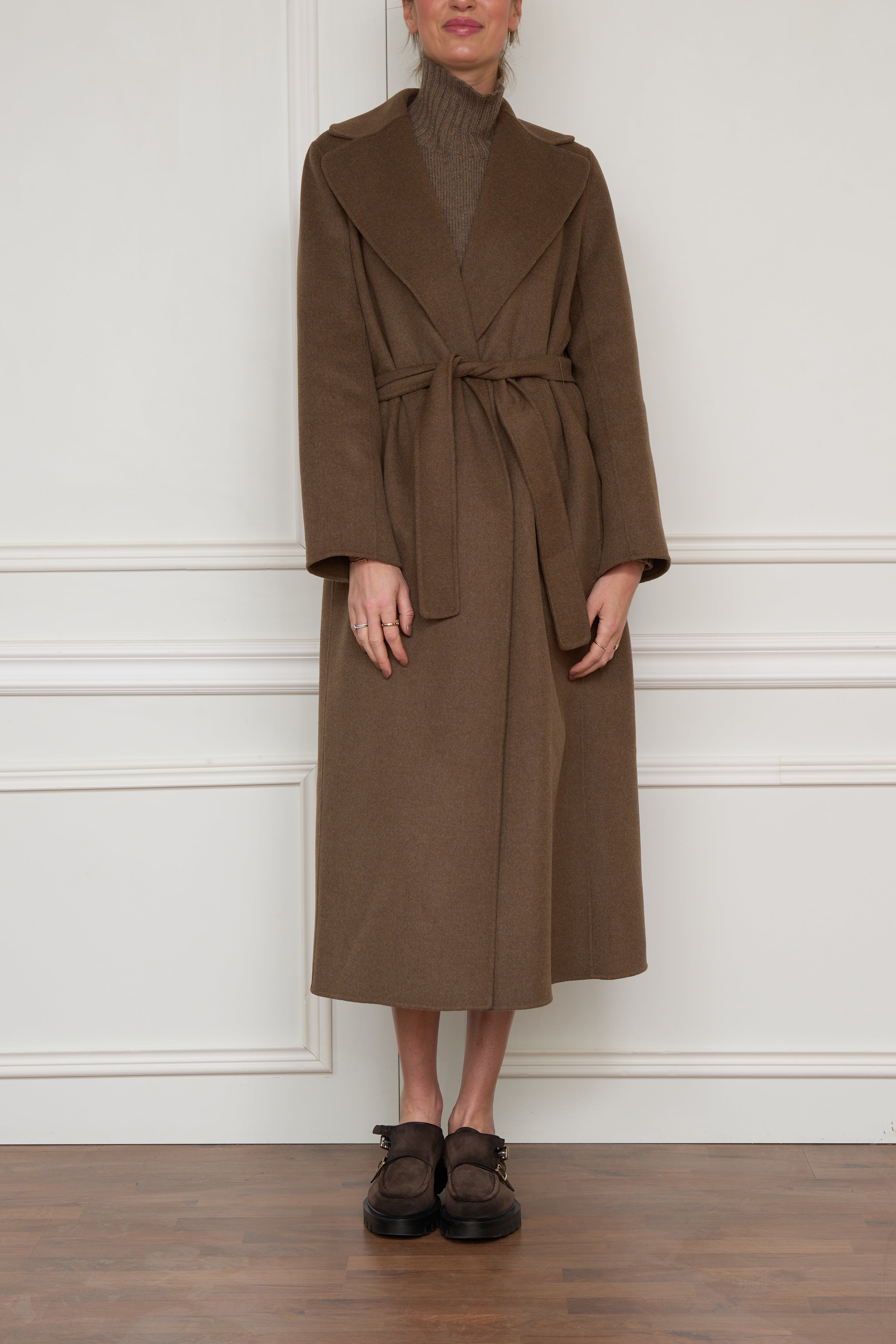 Wool coat 'Poldo' in taupe