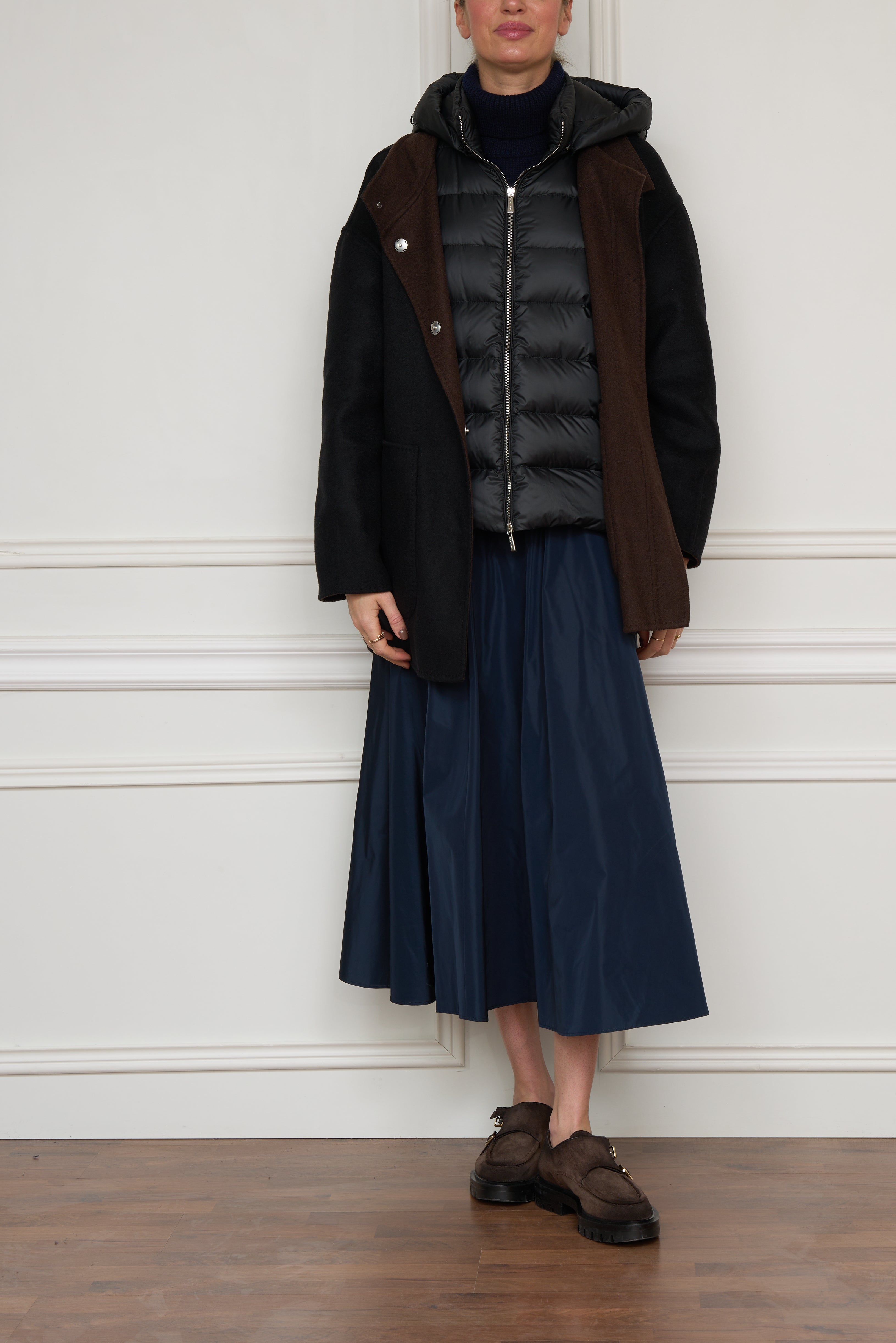 Wendejacke in braun/blau