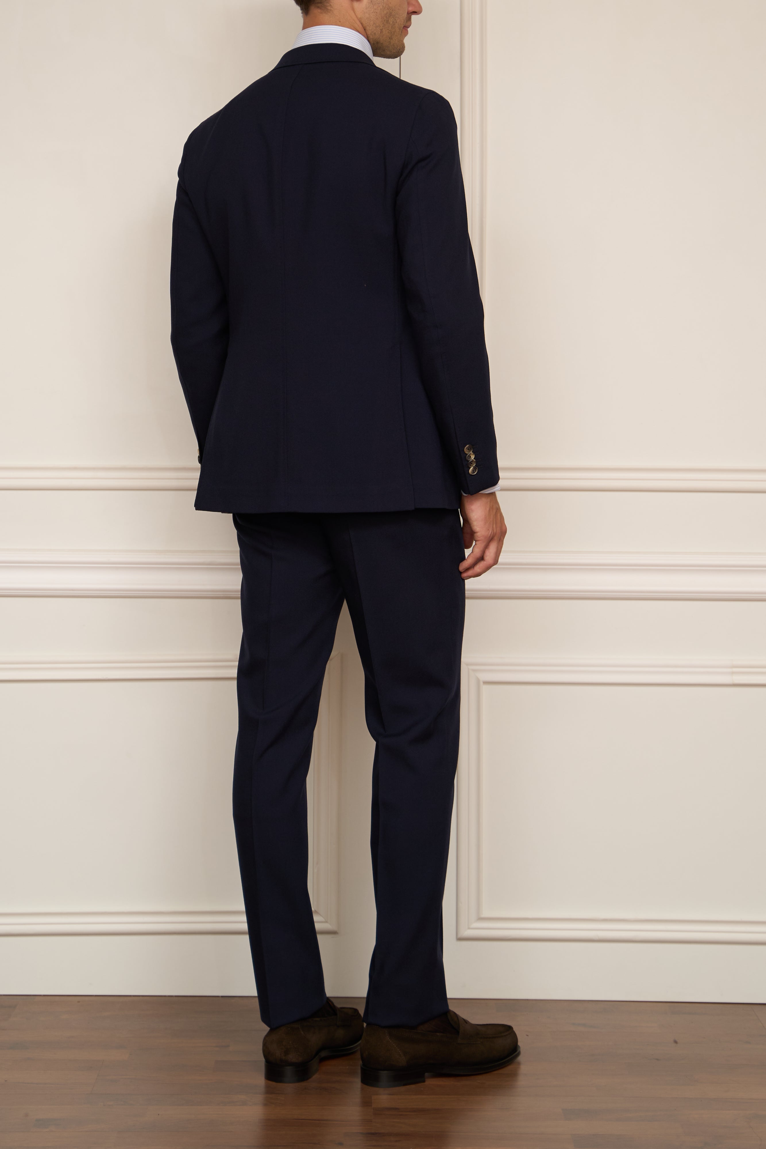 Suit in dark green