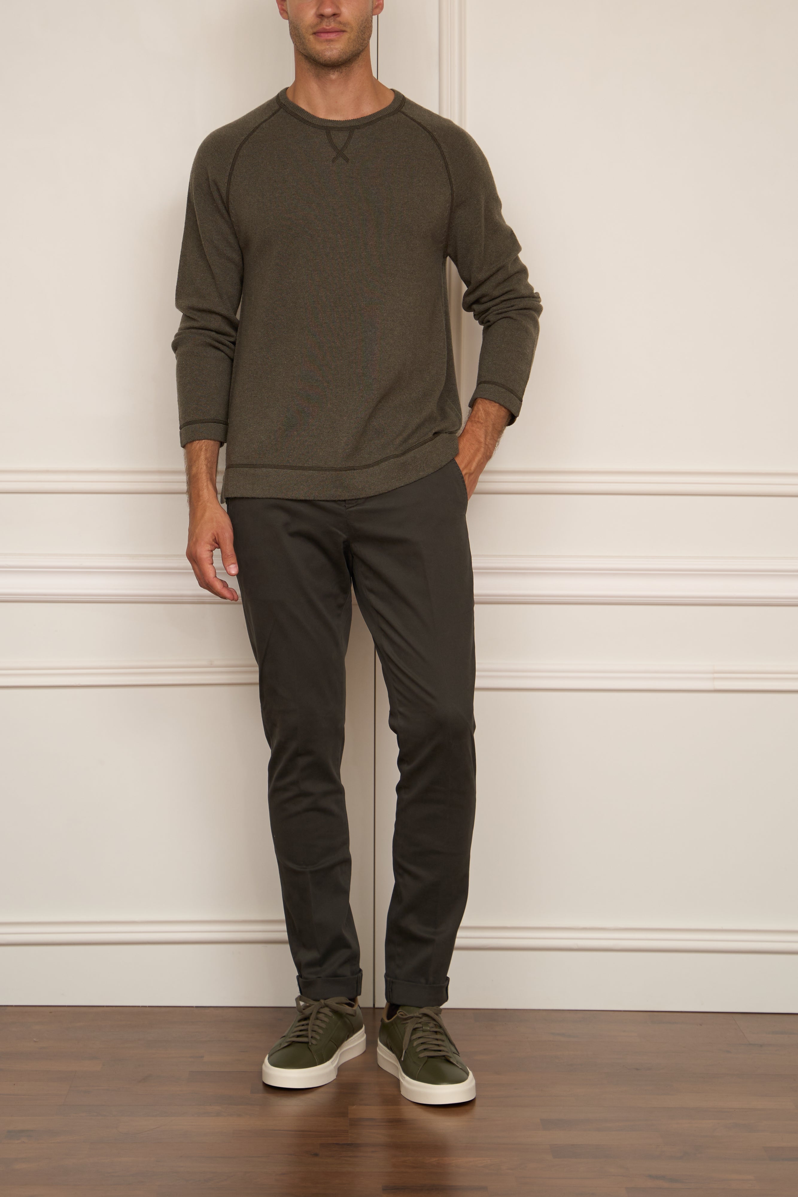 Kaschmir Pullover in grün