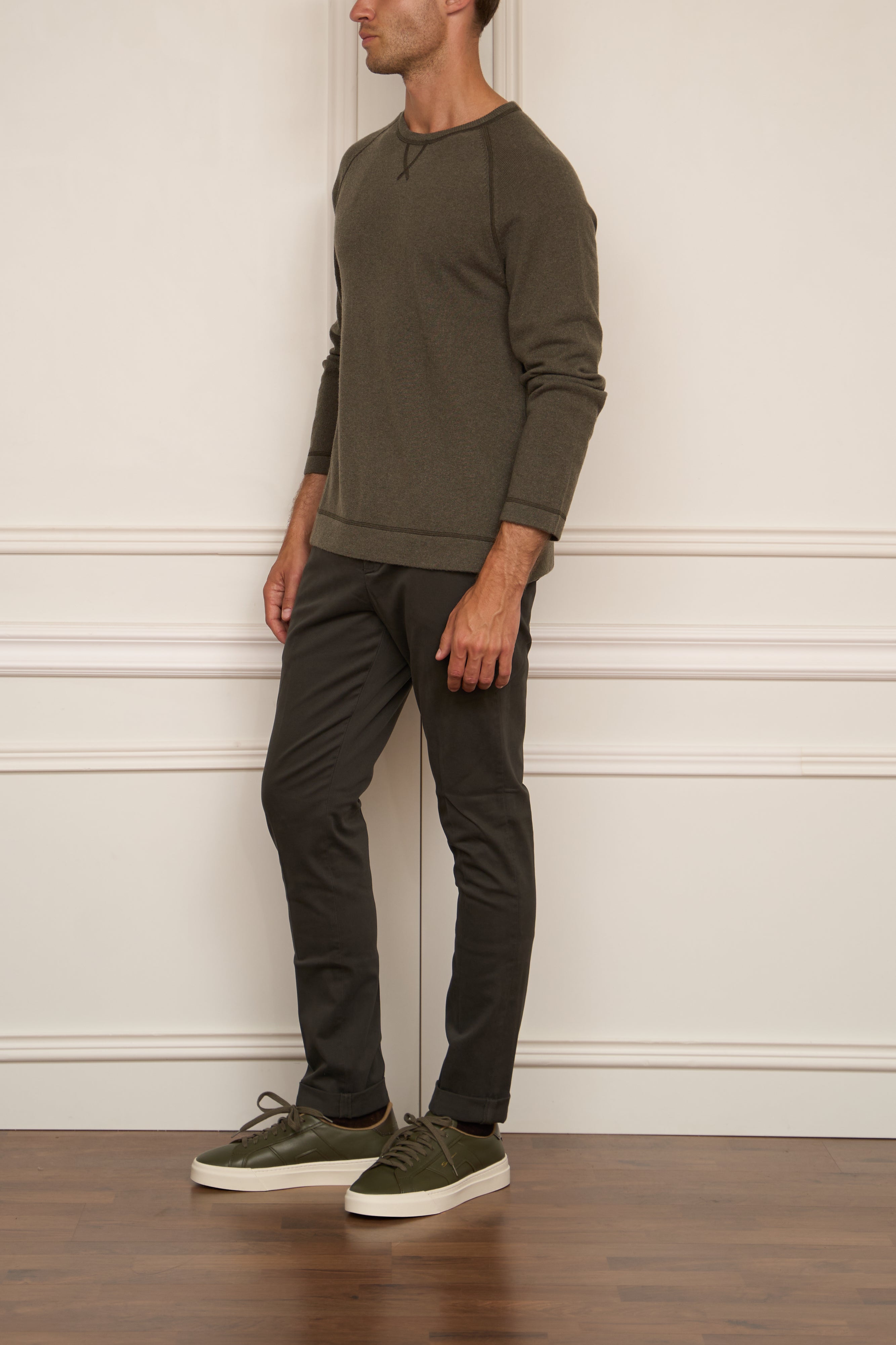 Kaschmir Pullover in grün