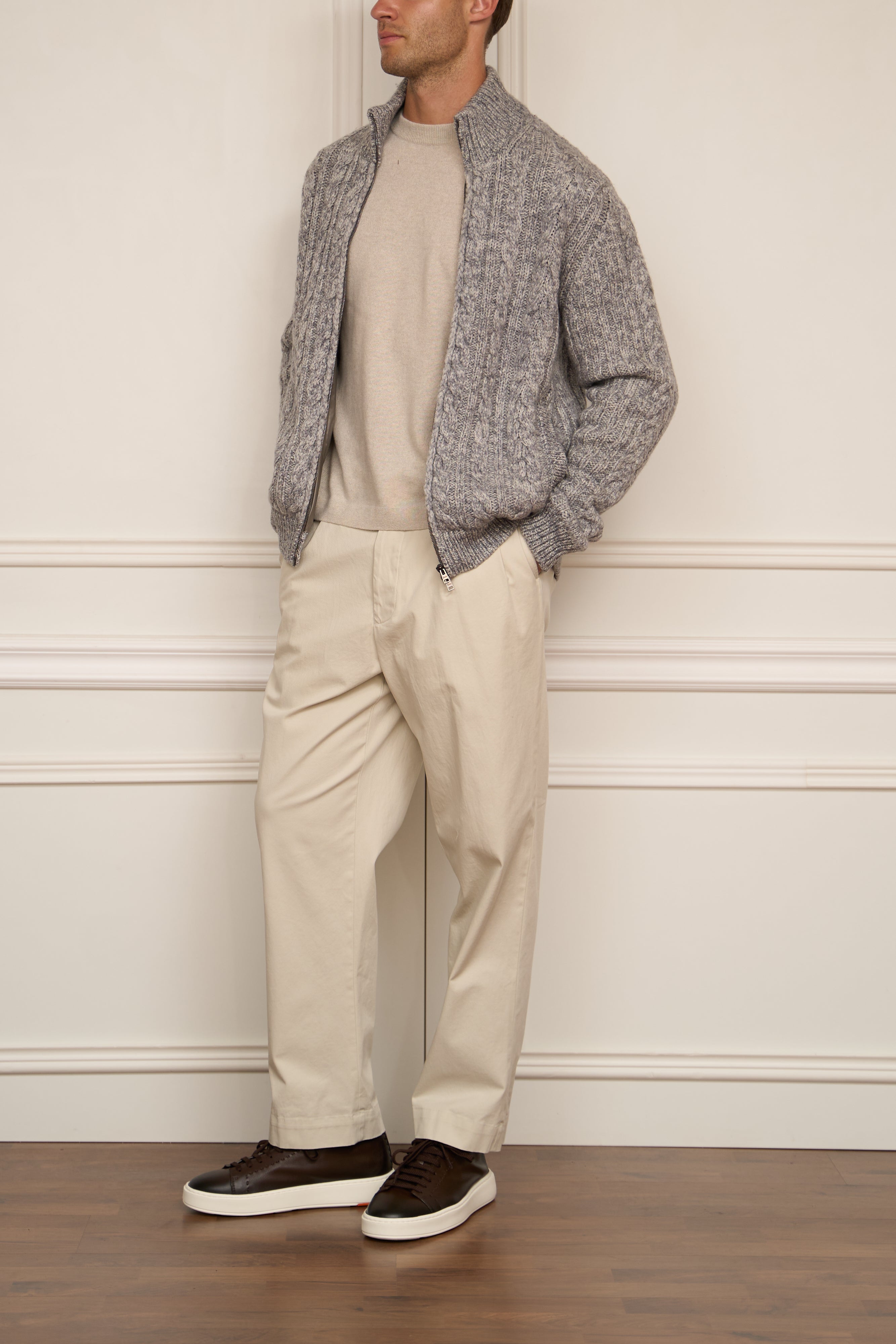 Strickjacke in grau