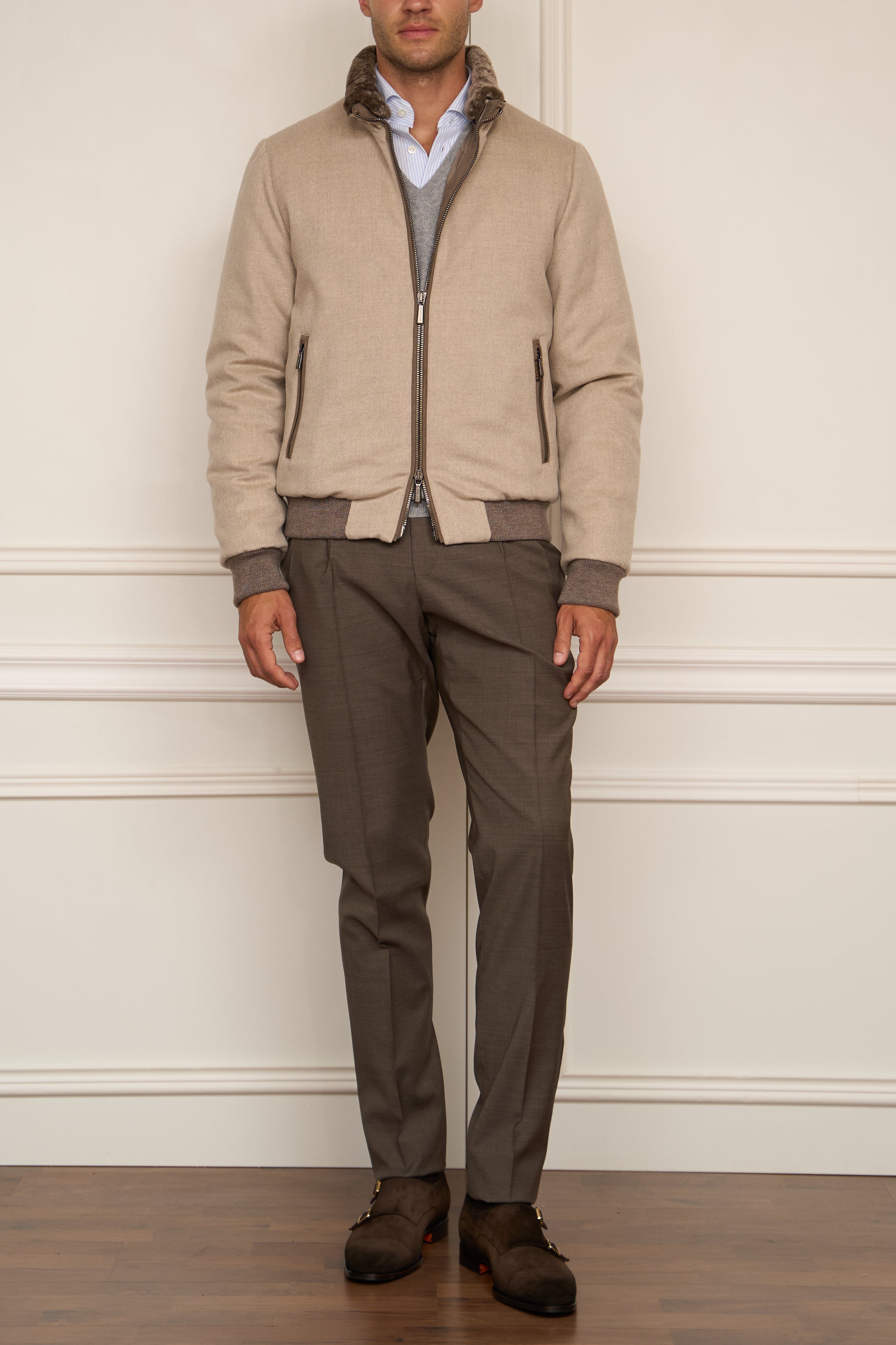 Jacket in light grey