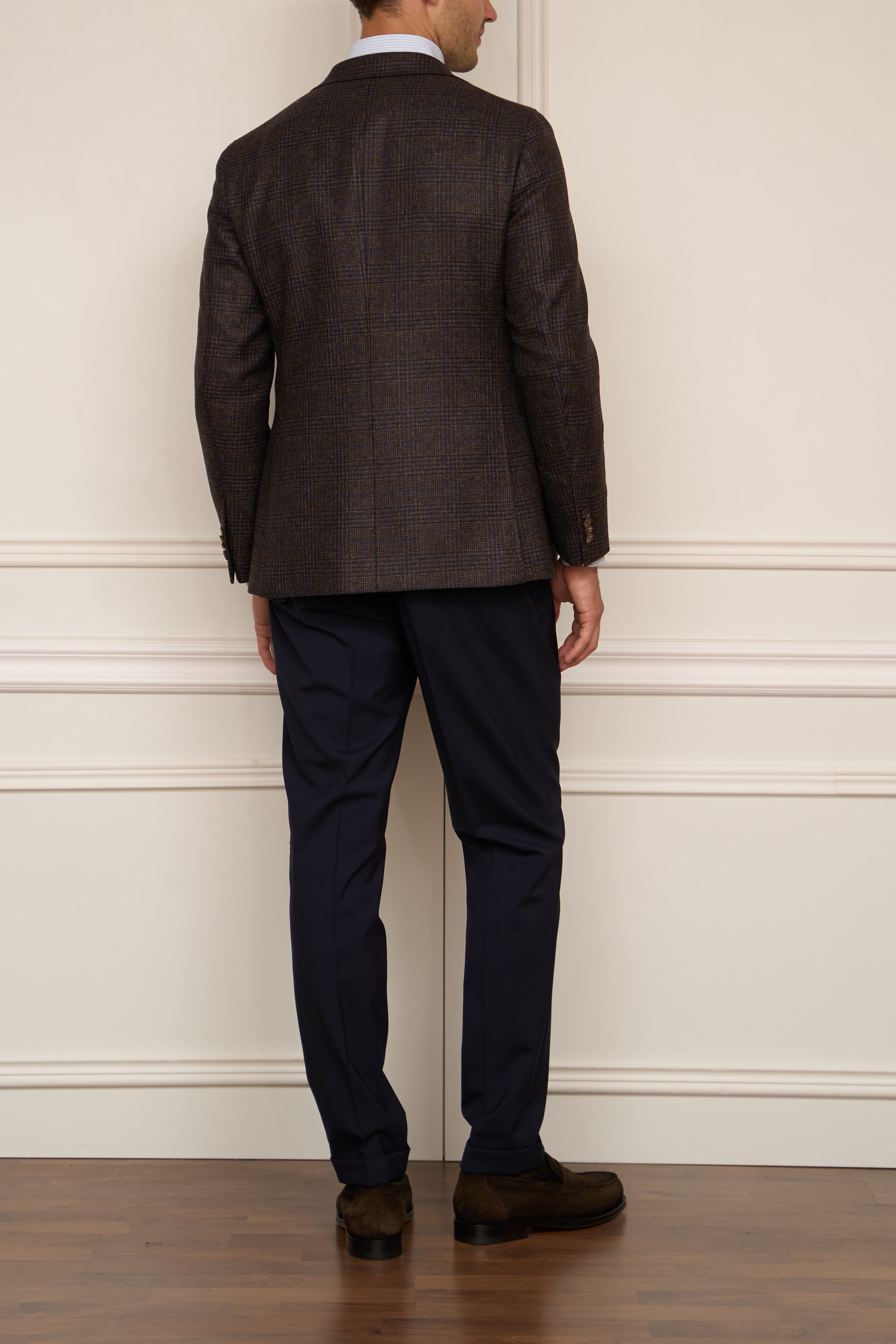 Suit in dark green