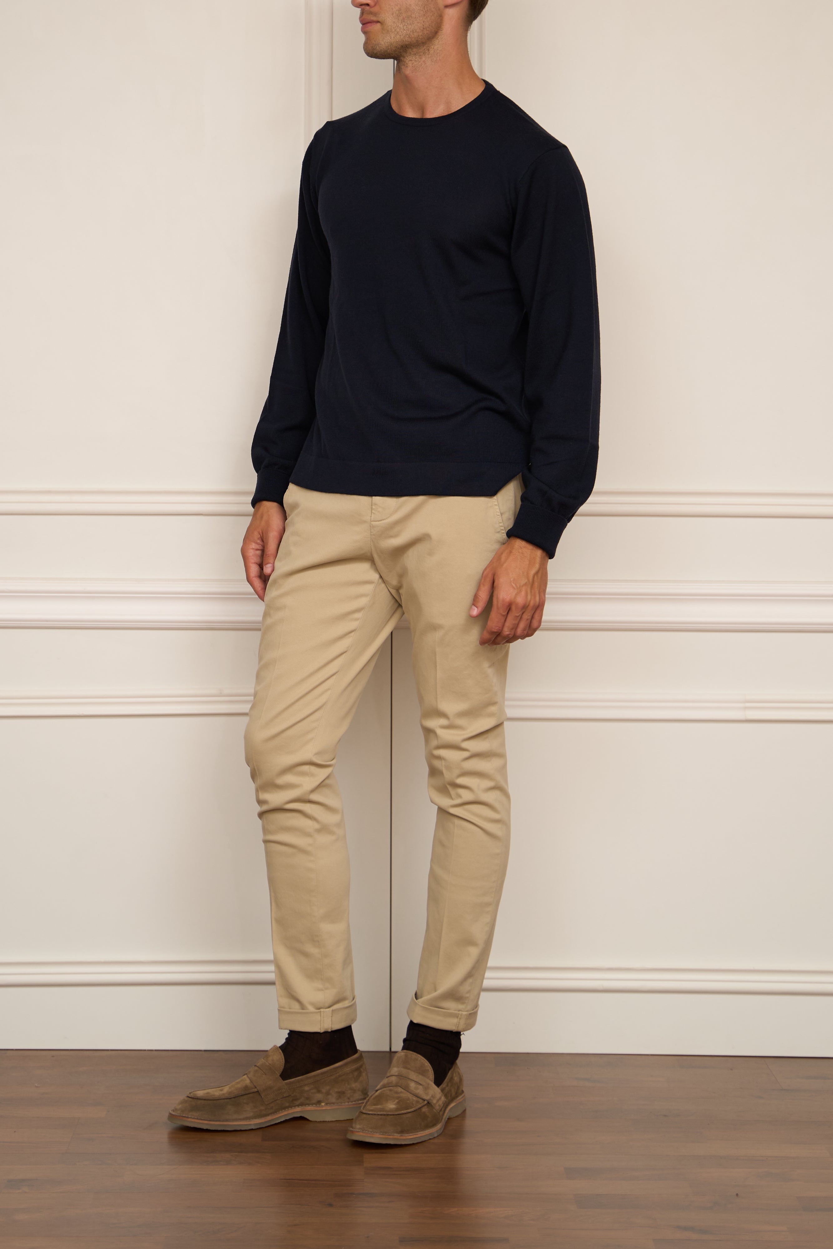 Merino Pullover in navy