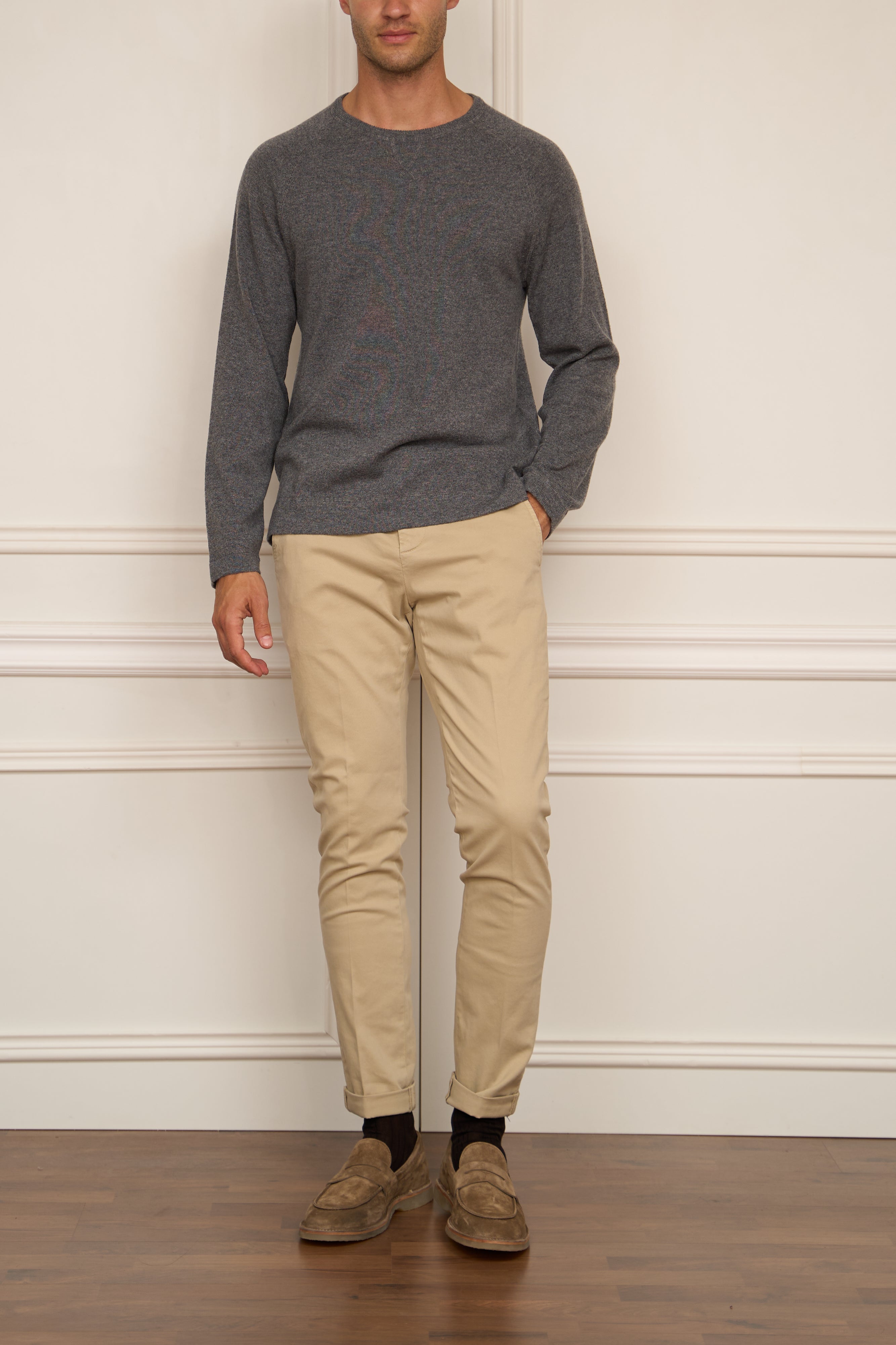 Kaschmir Pullover in grau