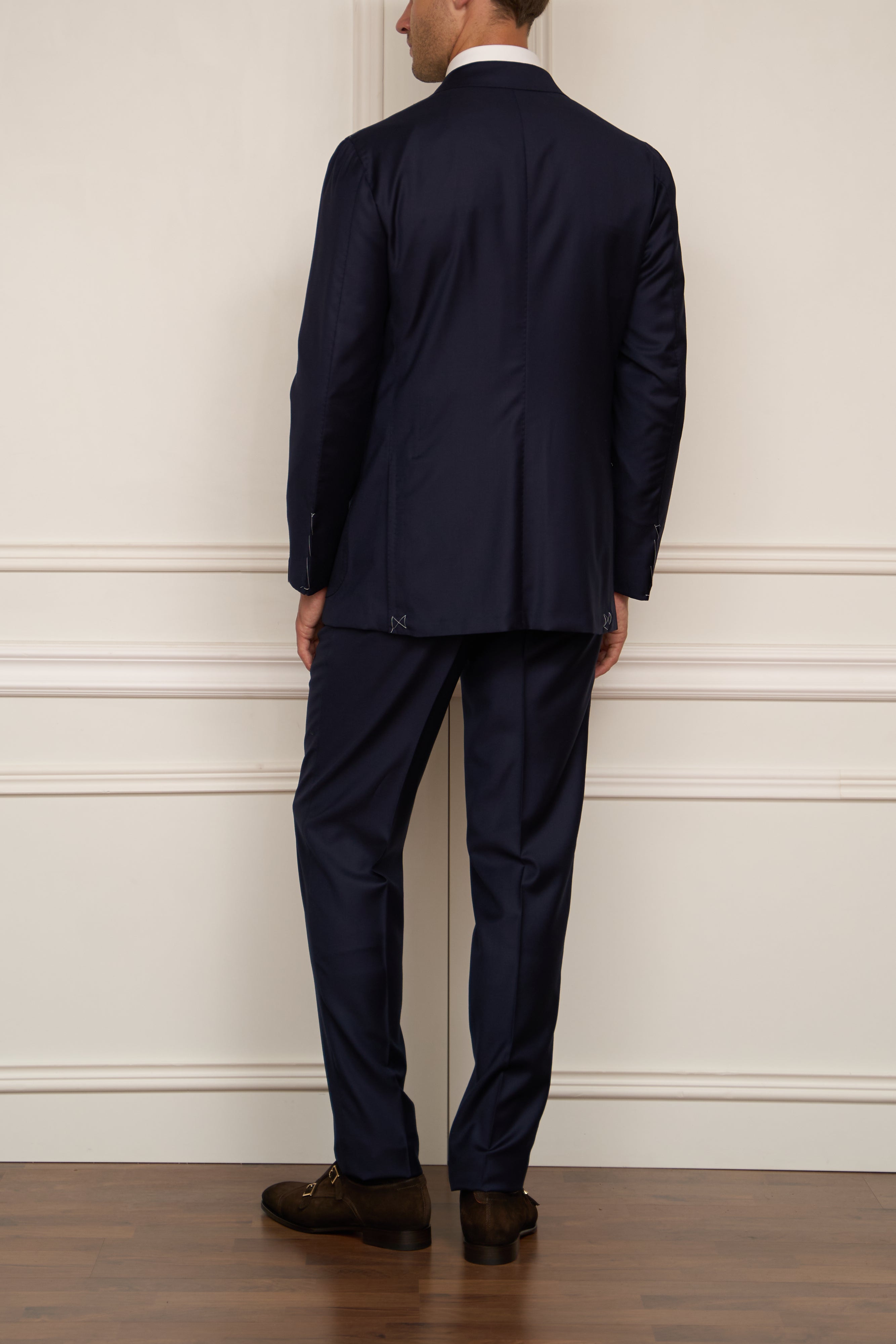 Zweireihiger Anzug in navy