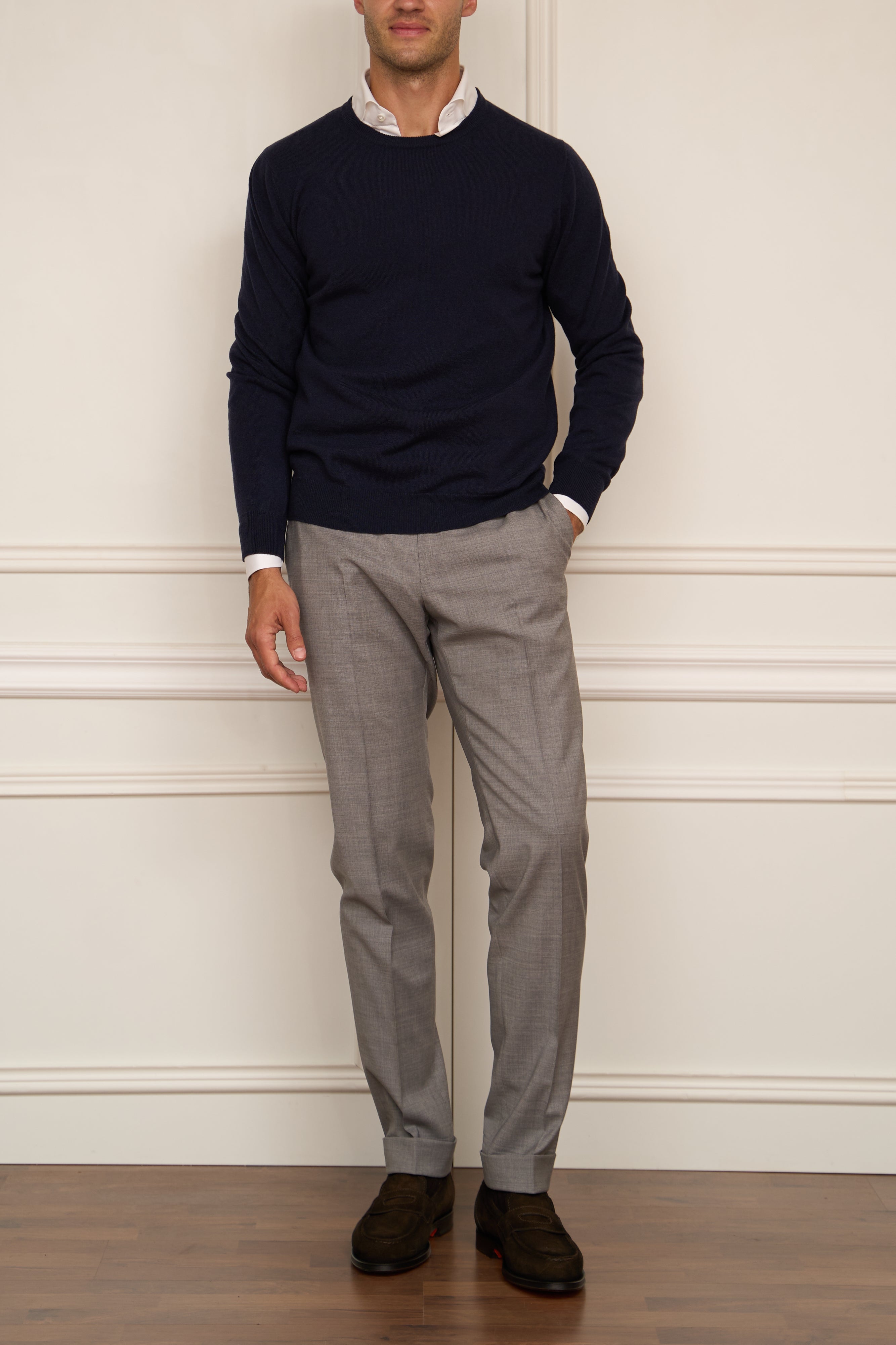 Kaschmir Pullover in navy