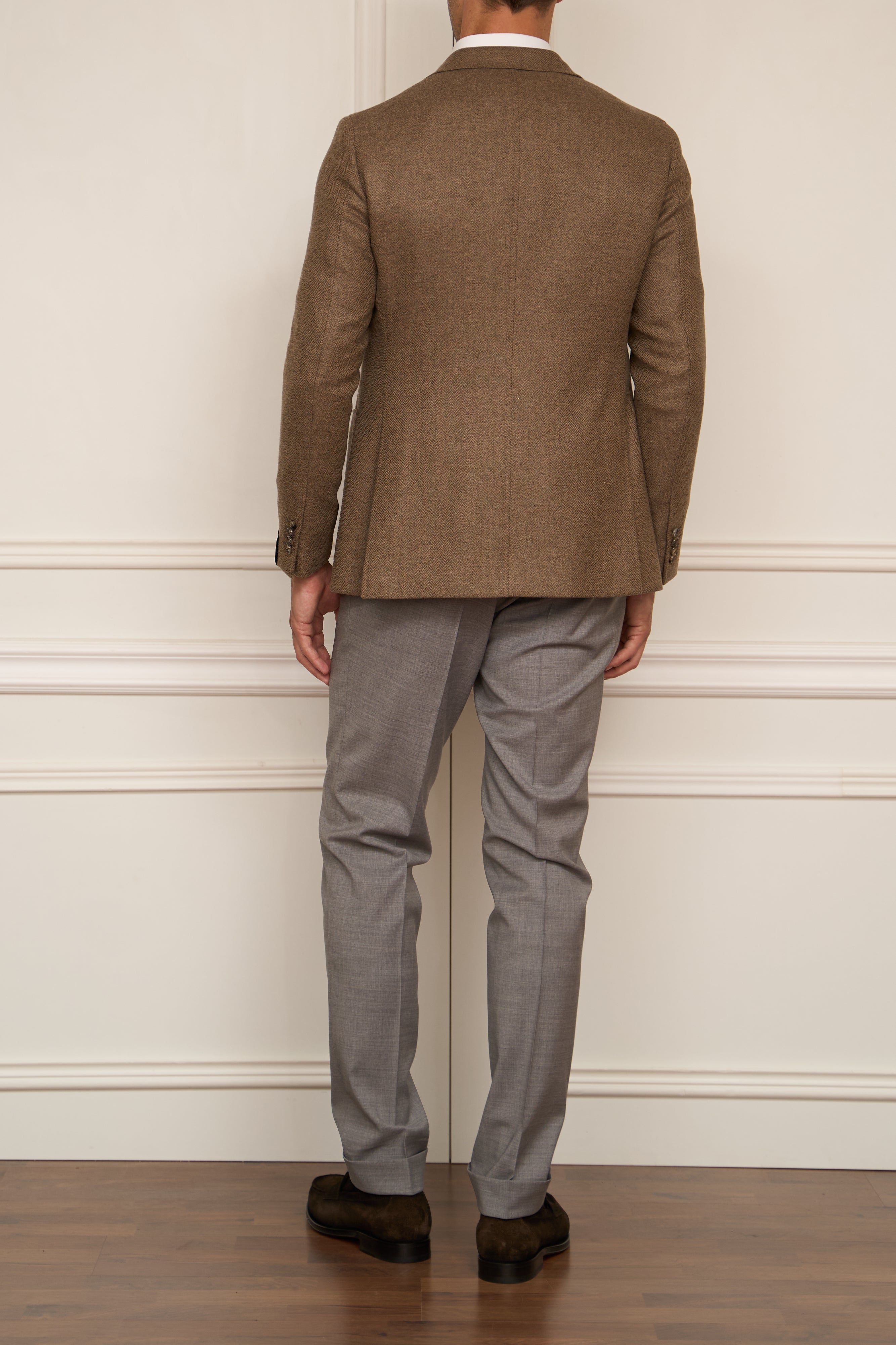 Suit in dark green