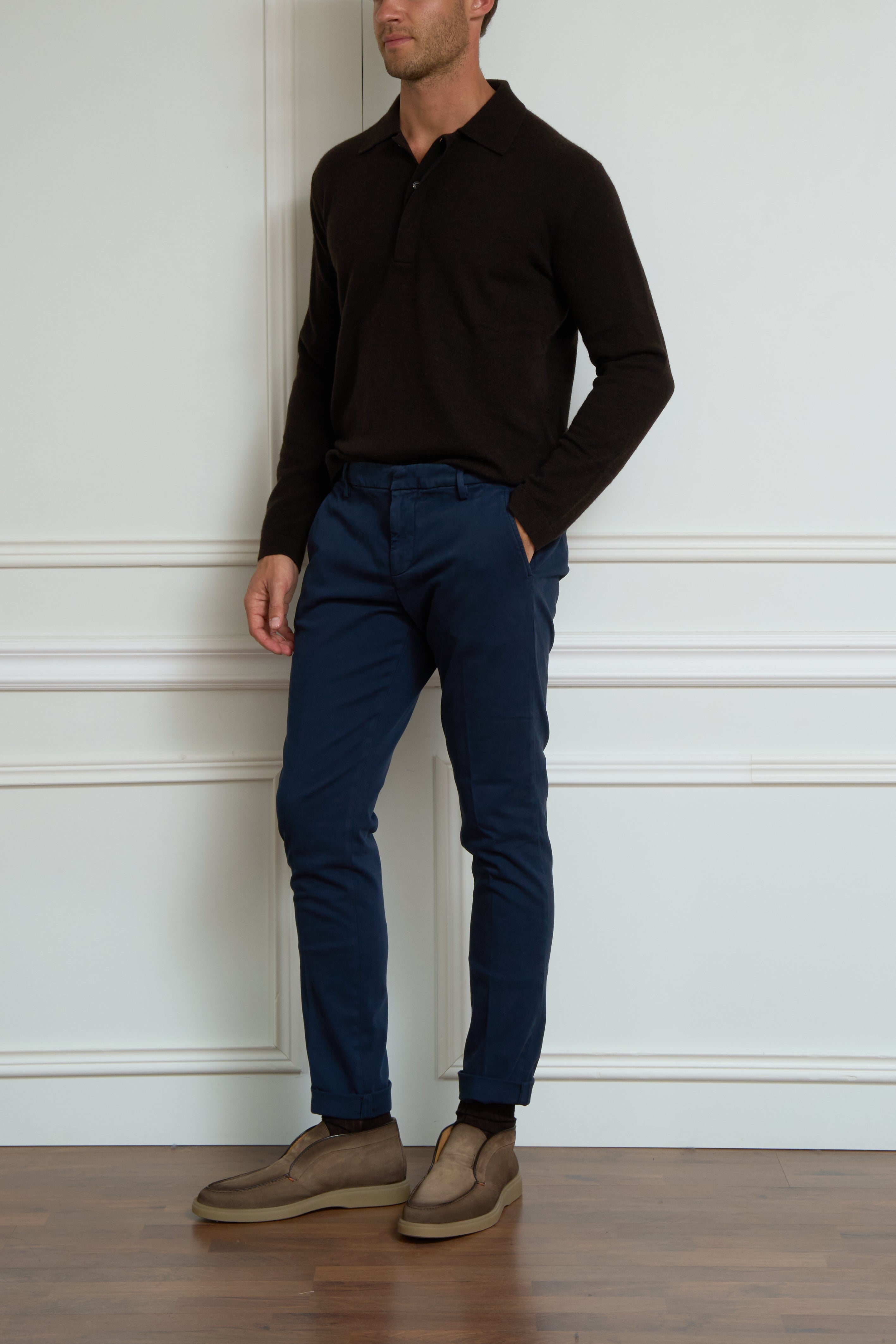 Navy chinos