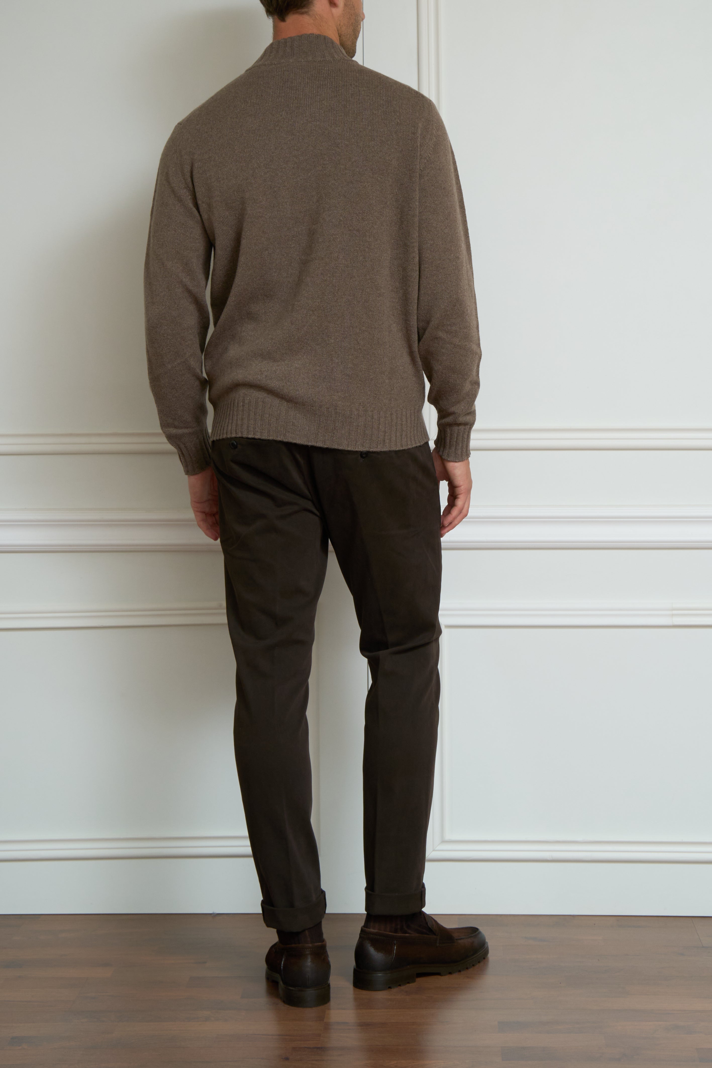 Strickjacke in taupe