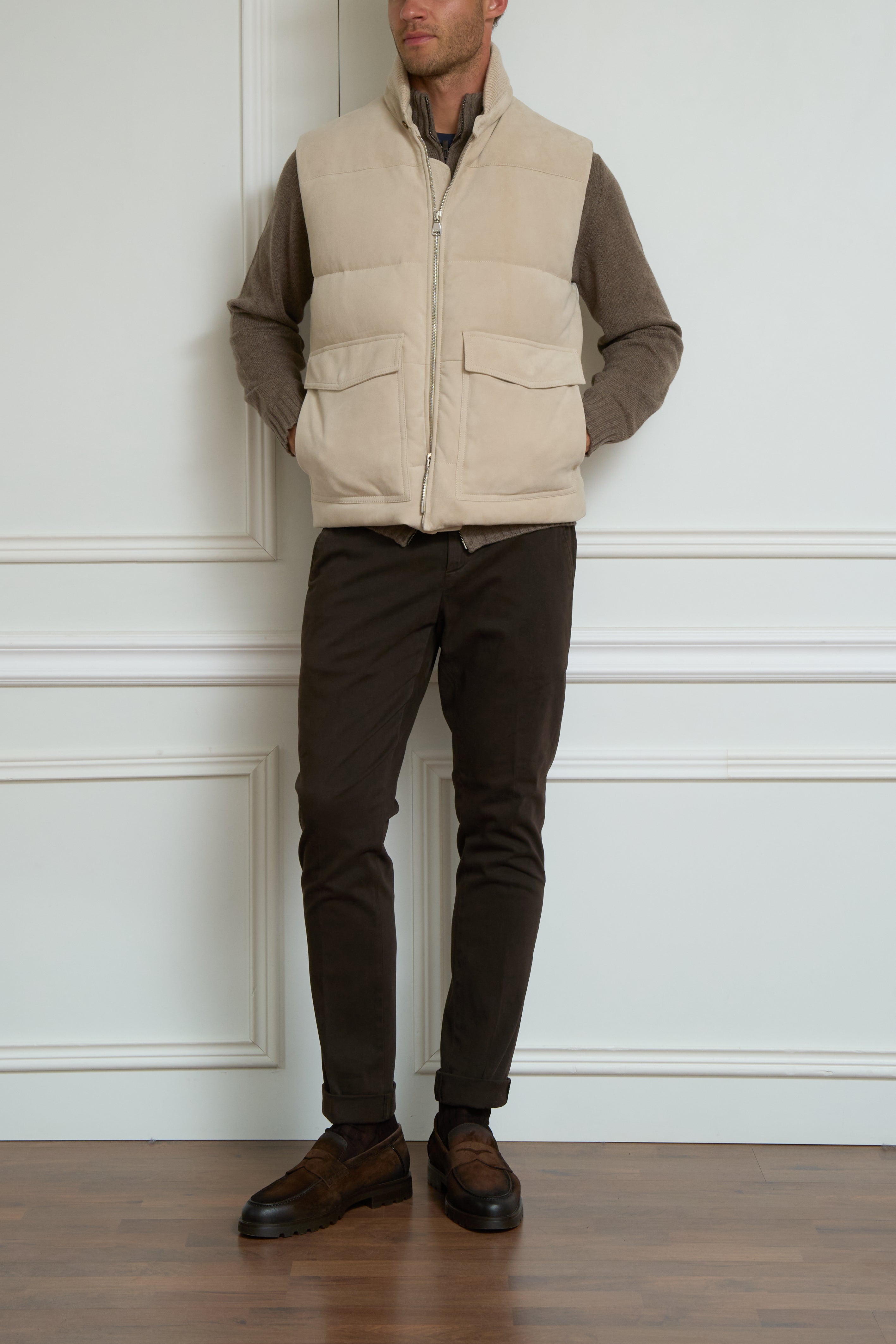 Weste in beige