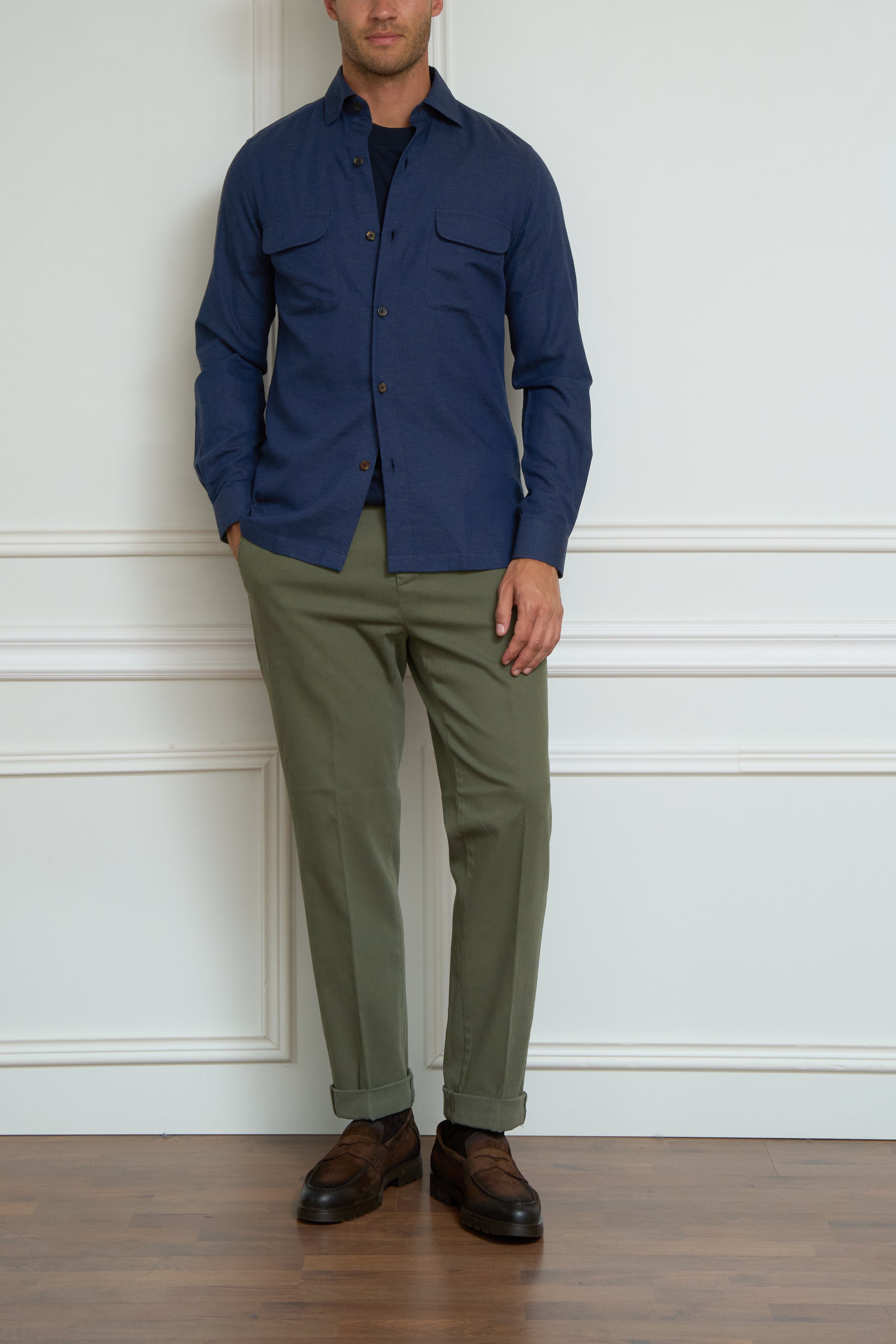 Overshirt in blau