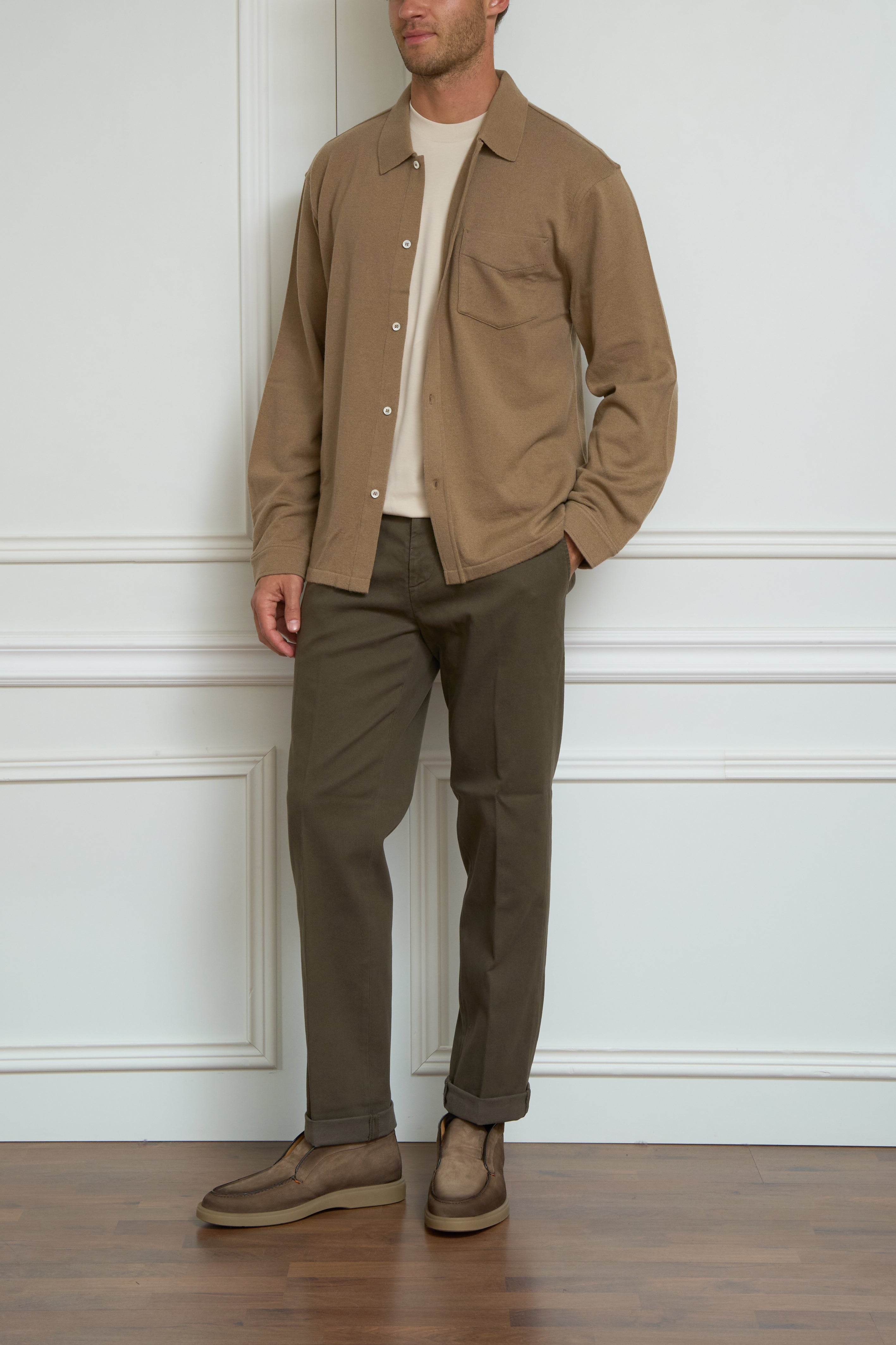 Camel overshirt