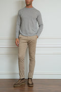 light grey sweater