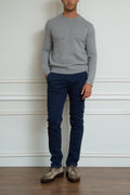 chunky grey sweater