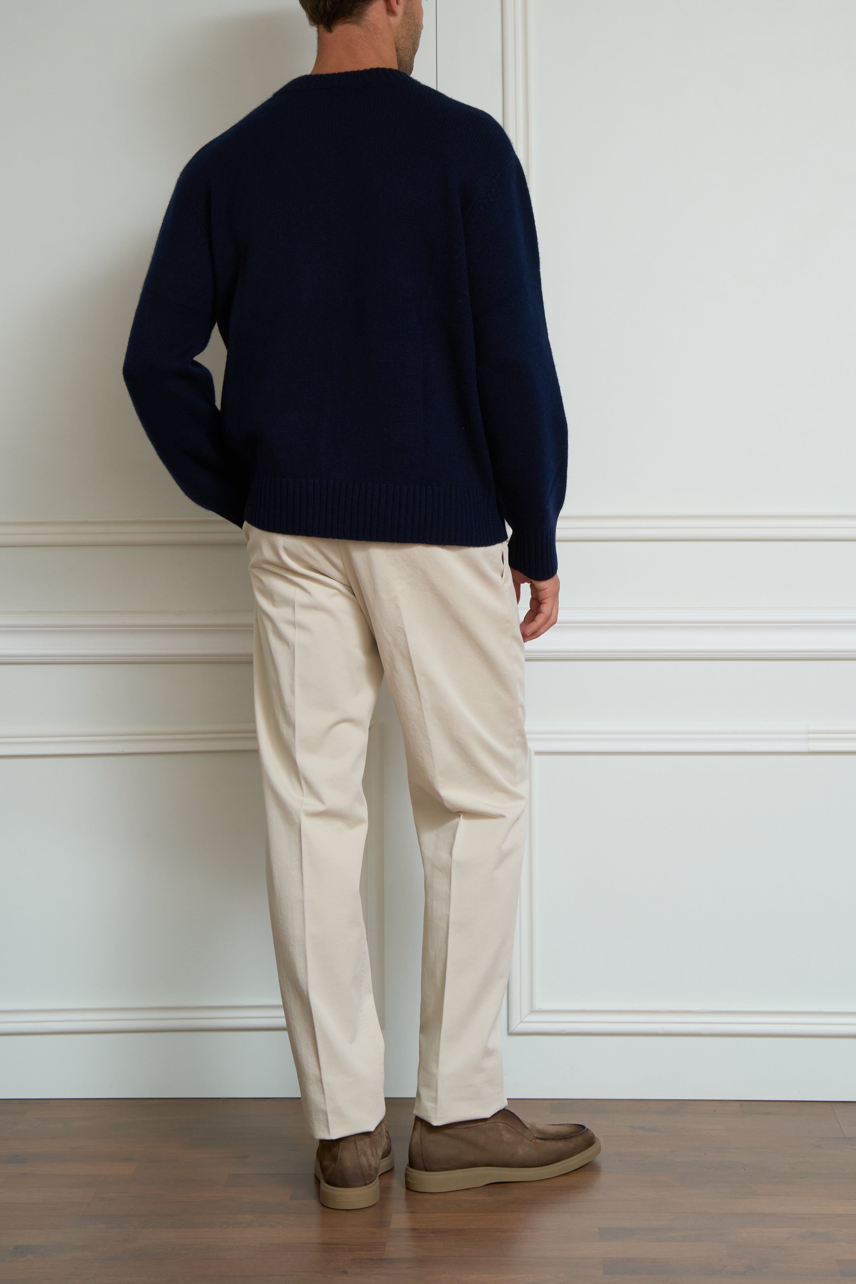 Chunky knit navy jumper
