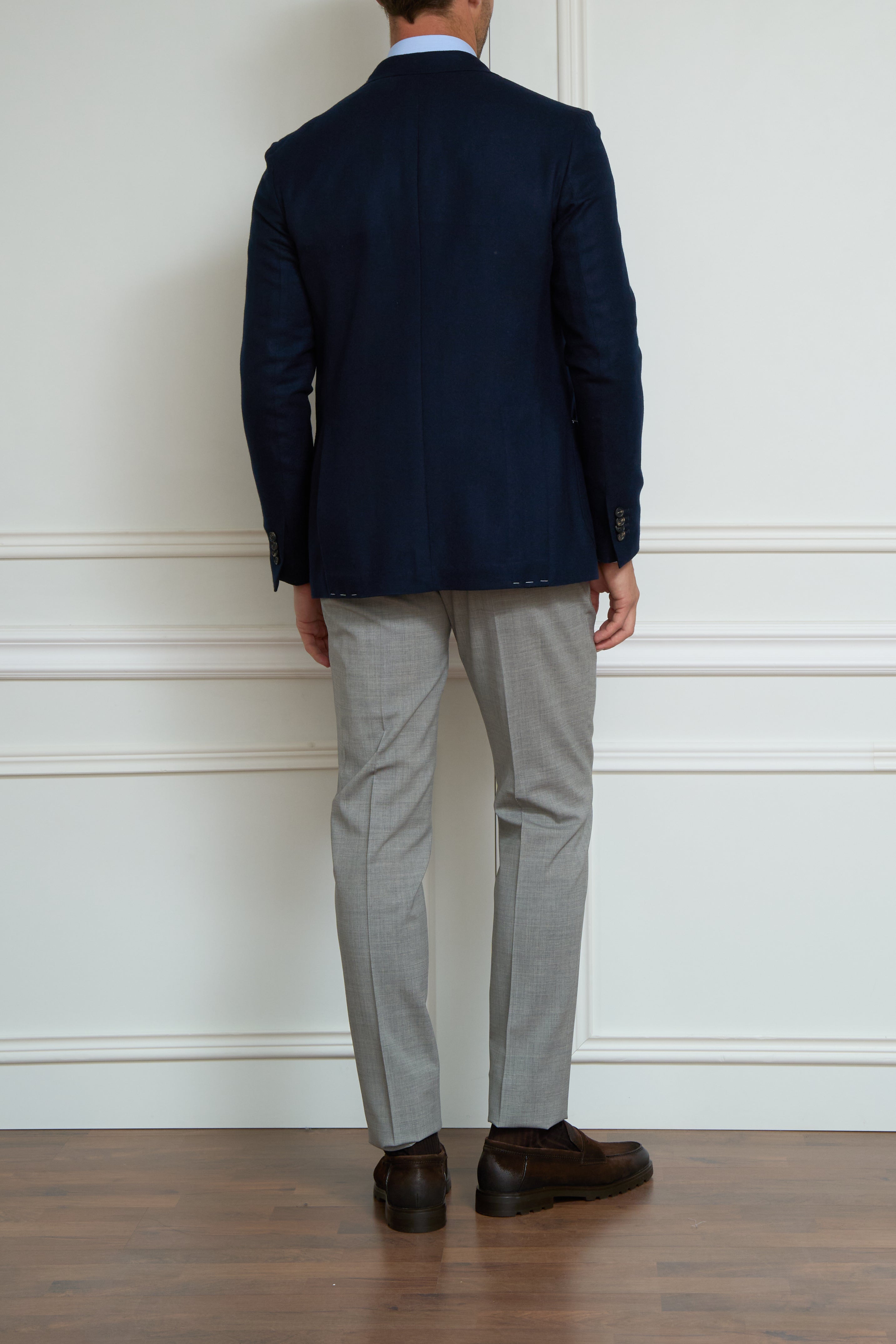 Cashmere-Sakko in marine