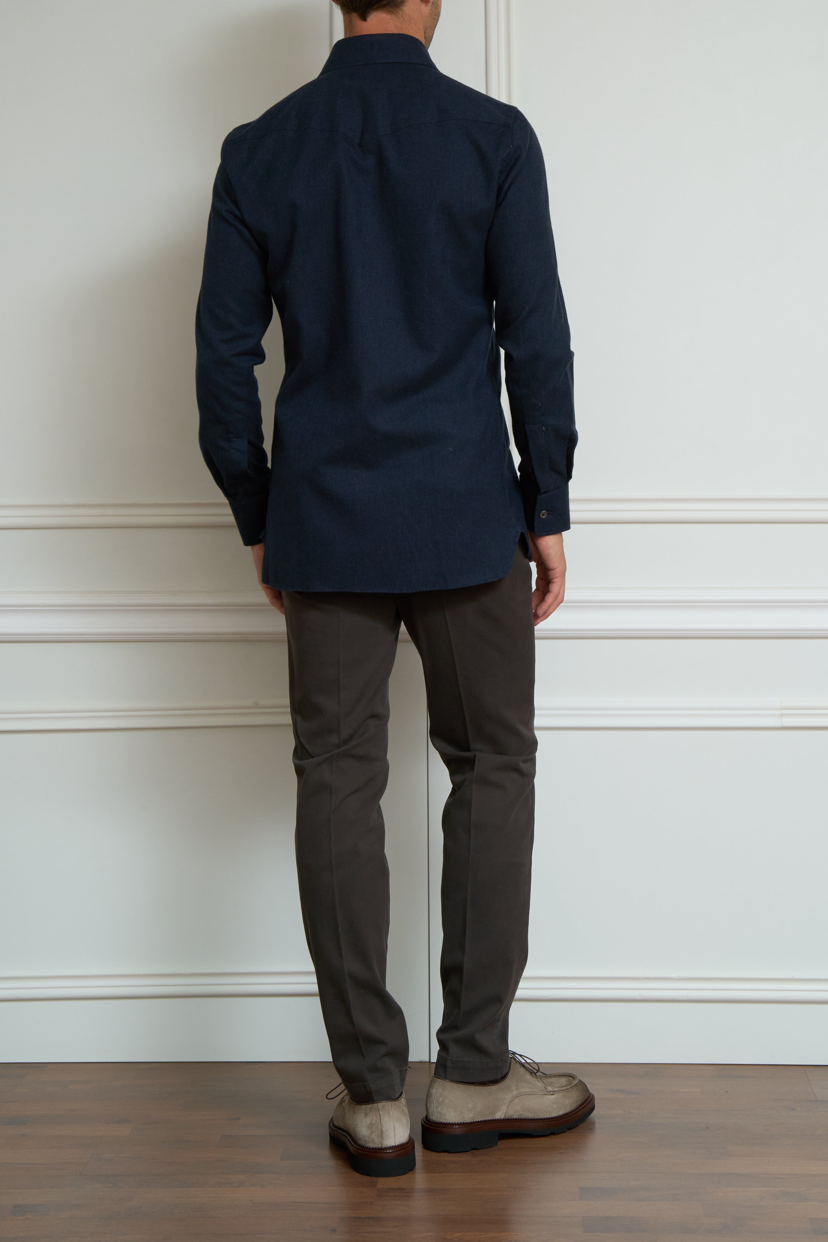 Overshirt mit Brusttaschen in dunkelblau