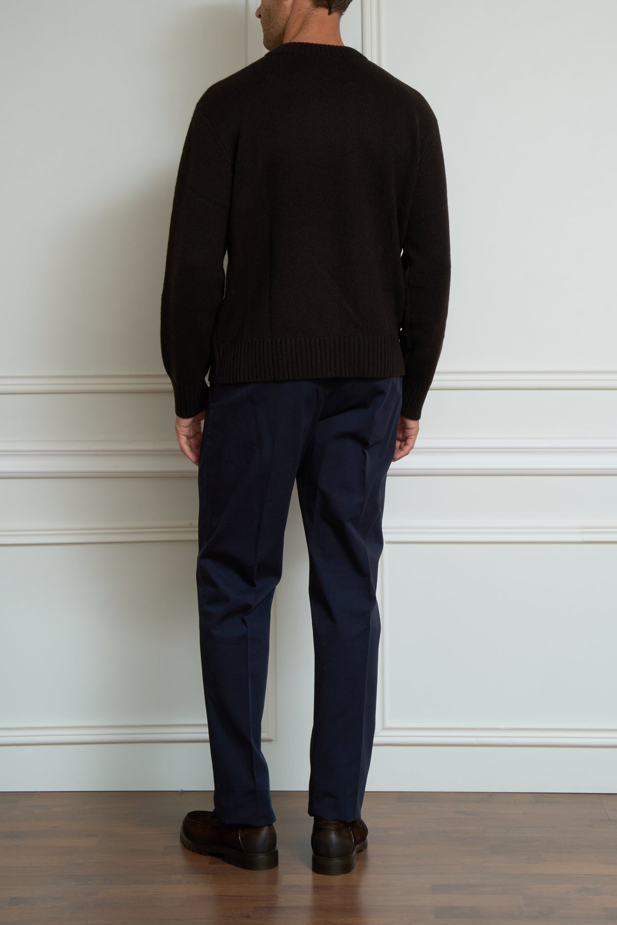 Grober Pullover in braun