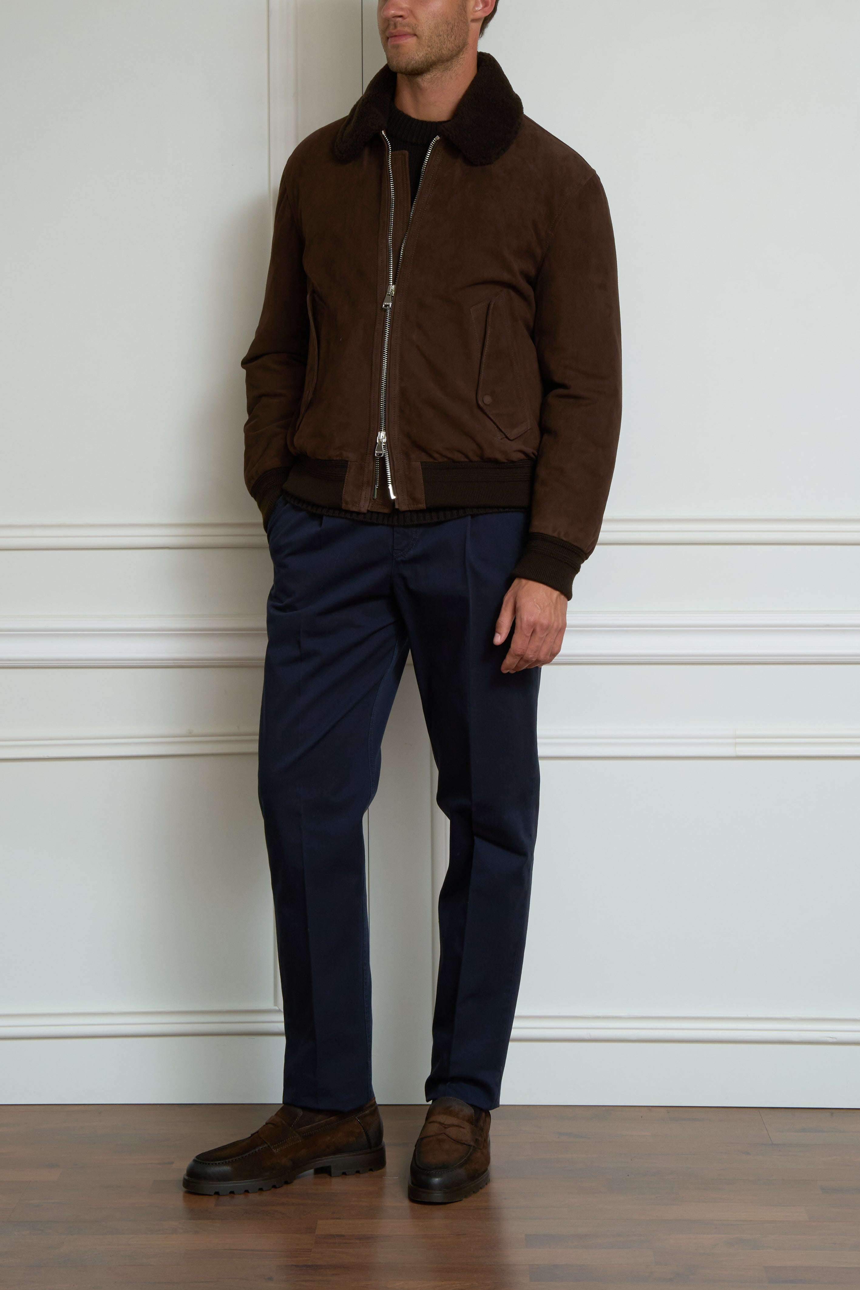 Lederjacke in braun