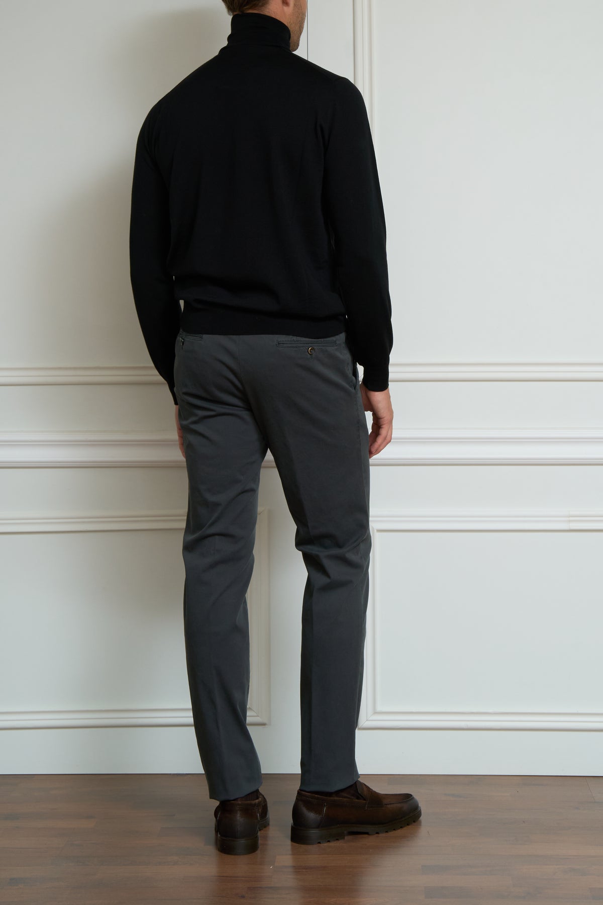 Rollkragenpullover in schwarz