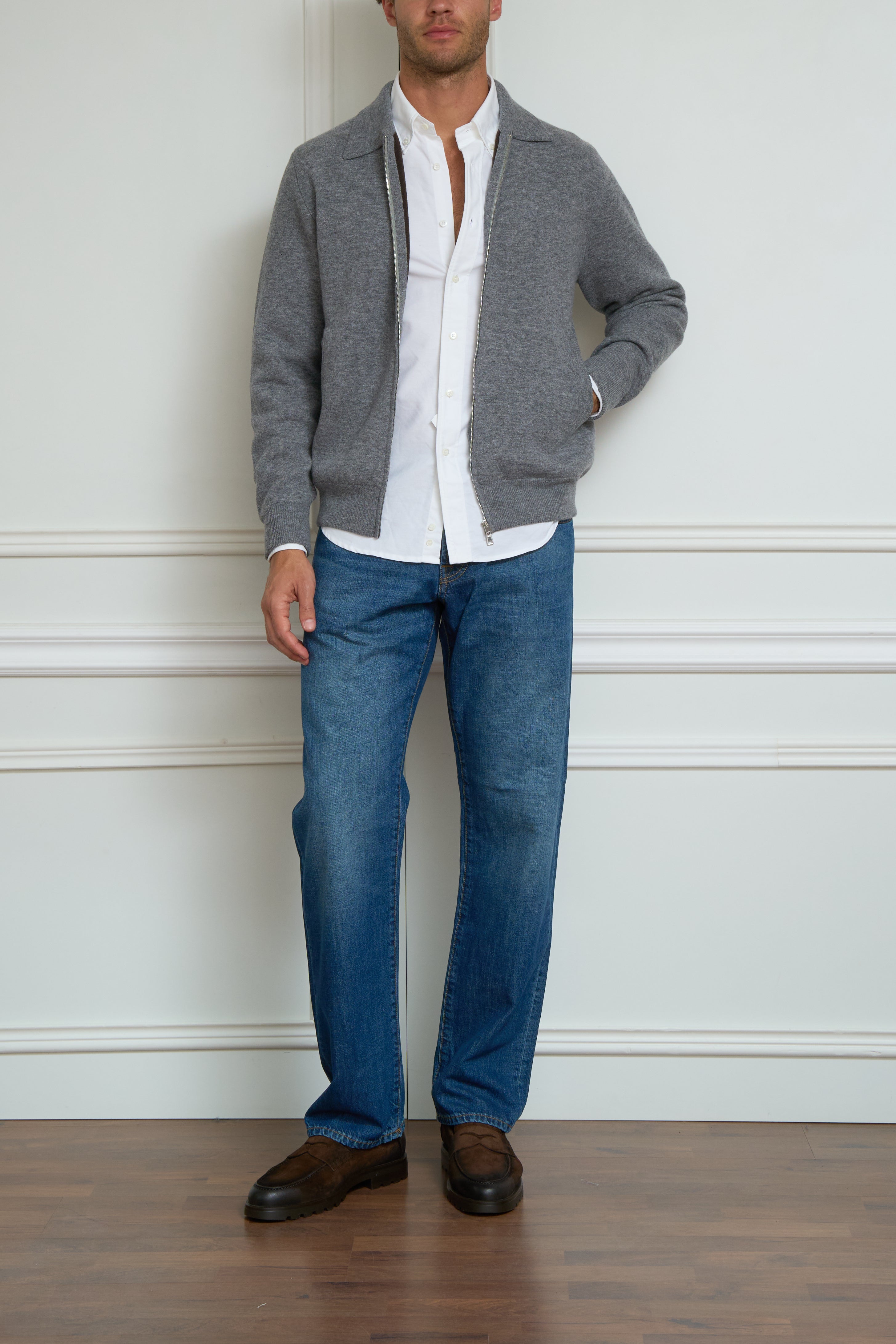 Jacket in gray