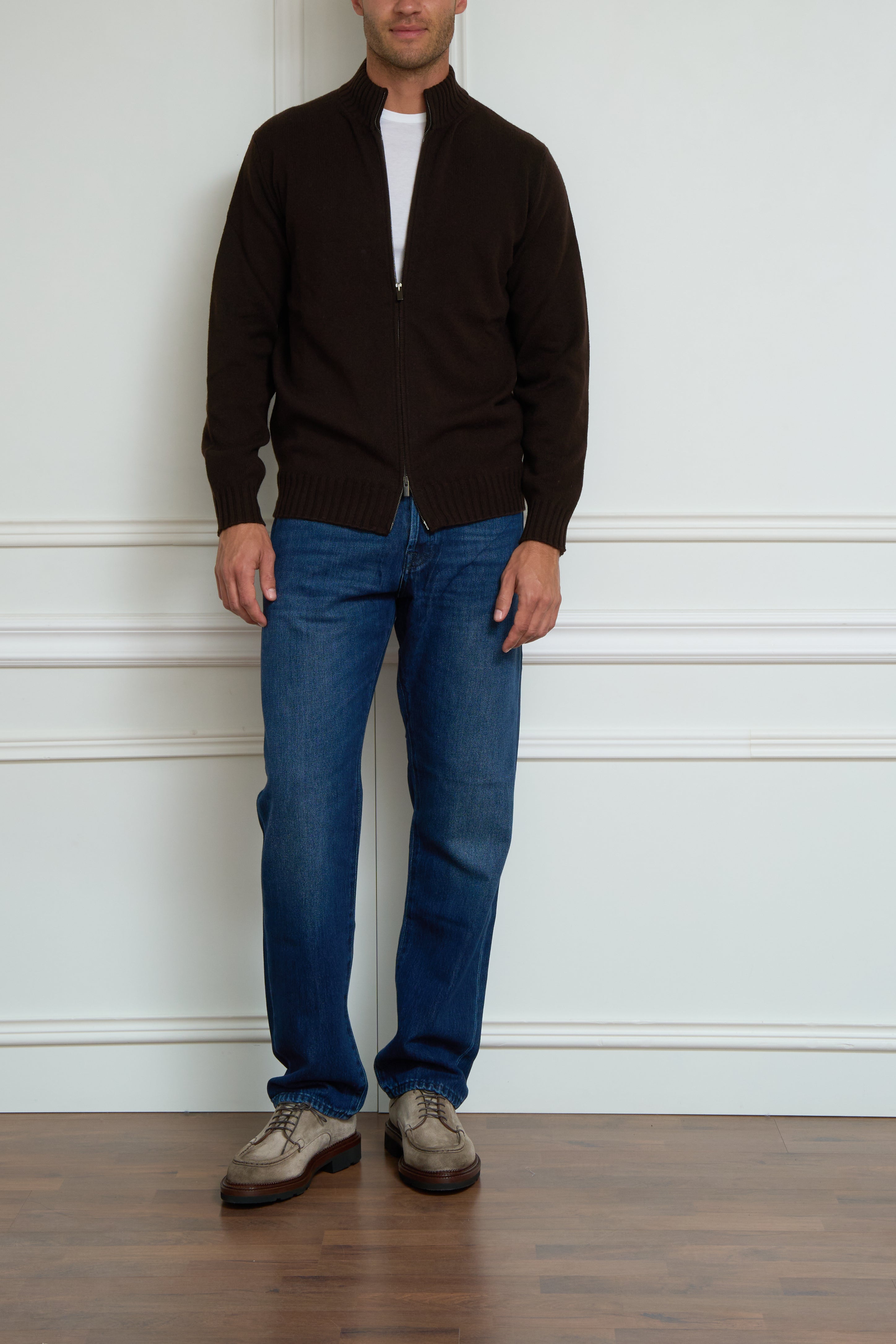 Strickjacke in braun