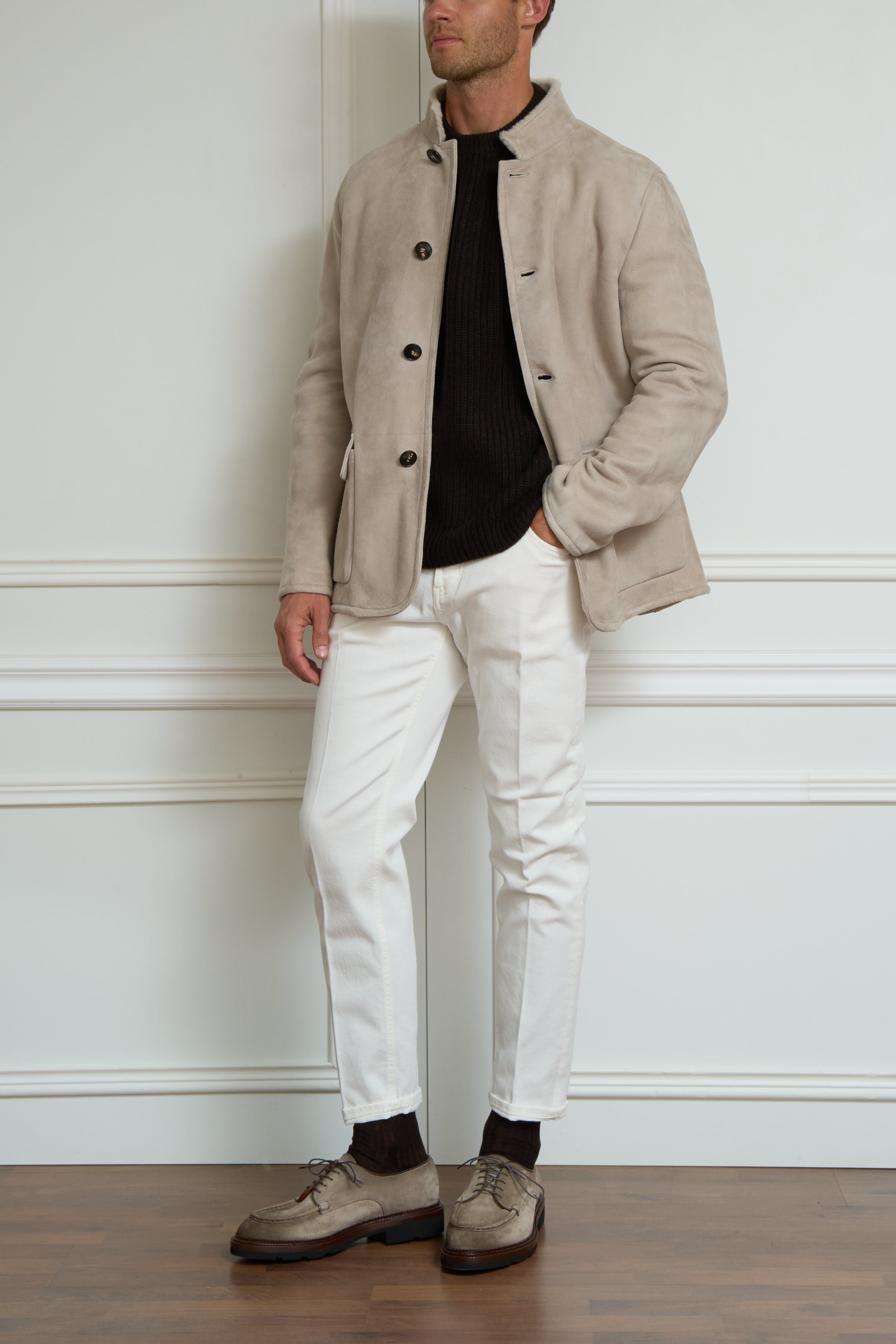 Jacke in beige