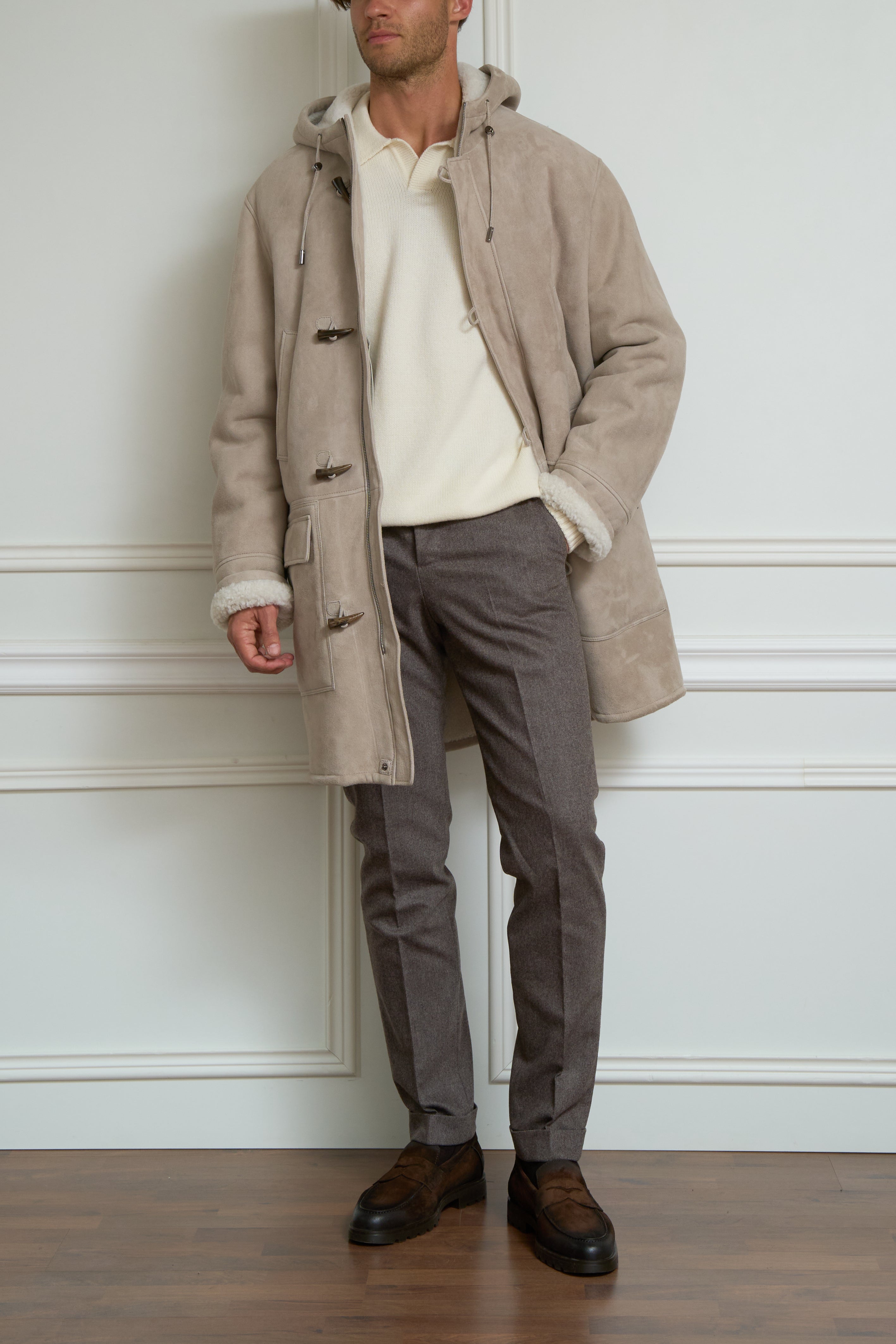 Coat in beige