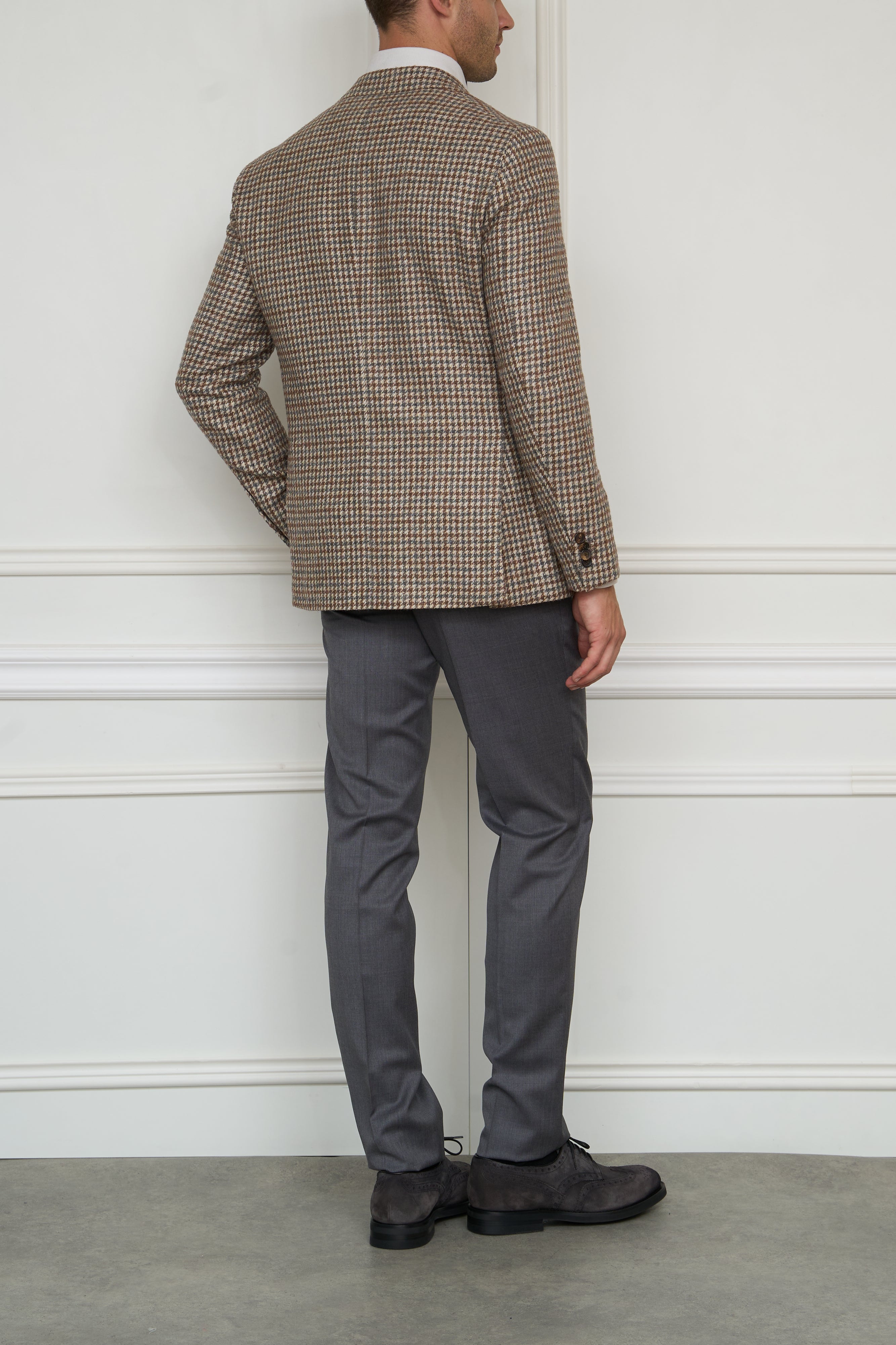 Hahnentritt Blazer in beige-multi