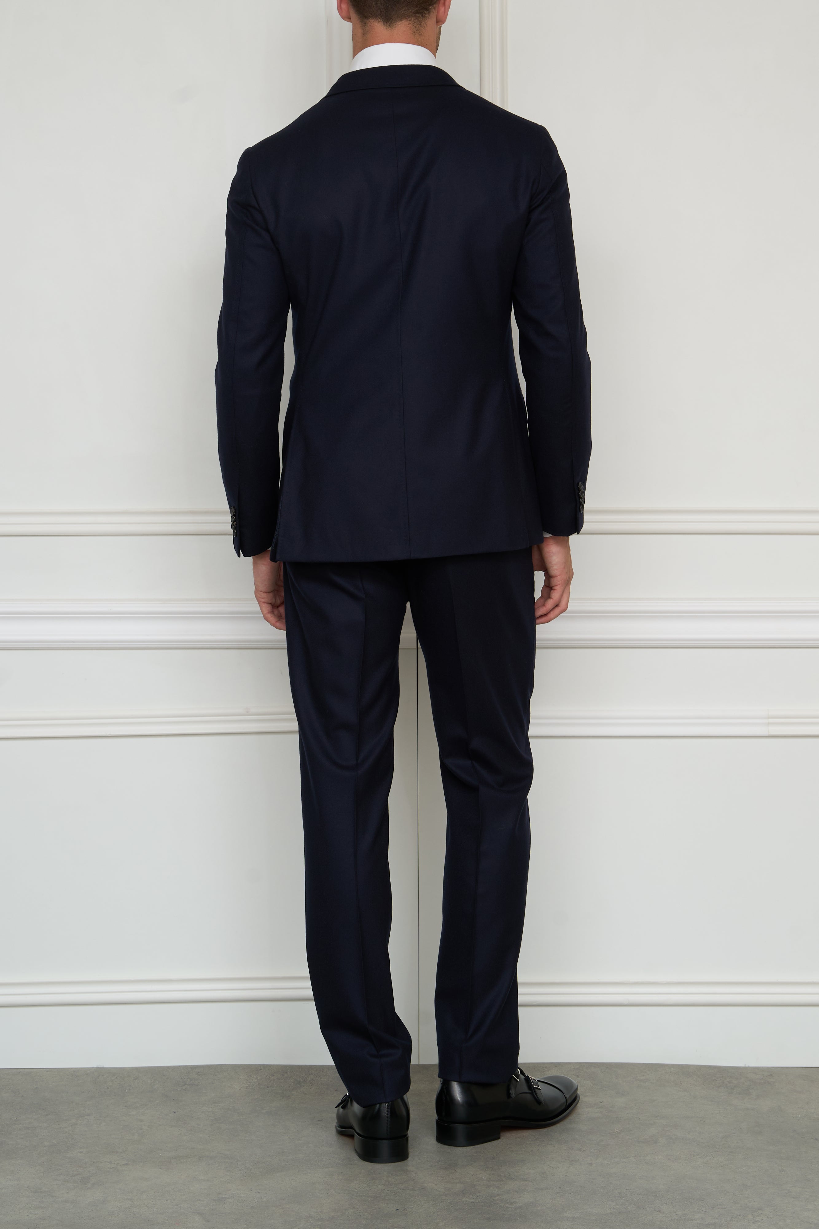 Suit in dark green