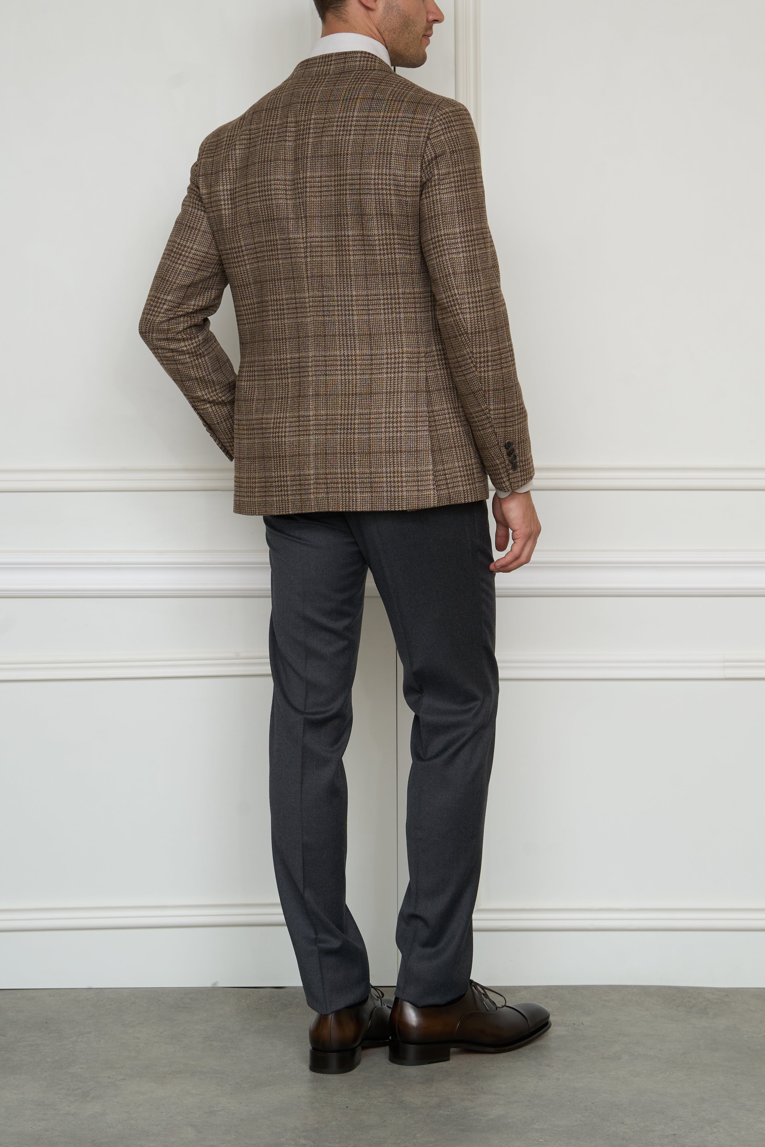 Karo Blazer in braun-multi