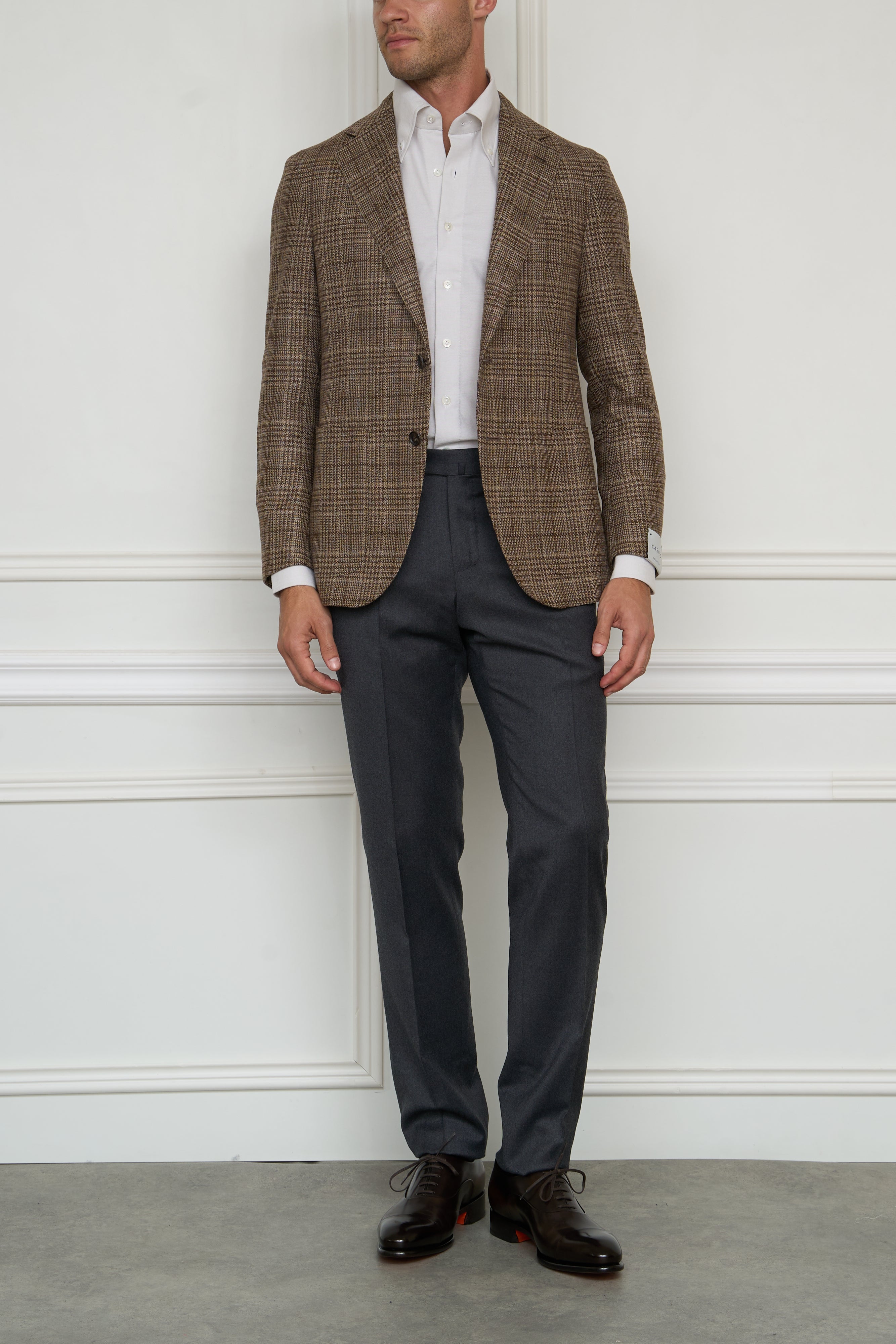 Karo Blazer in braun-multi