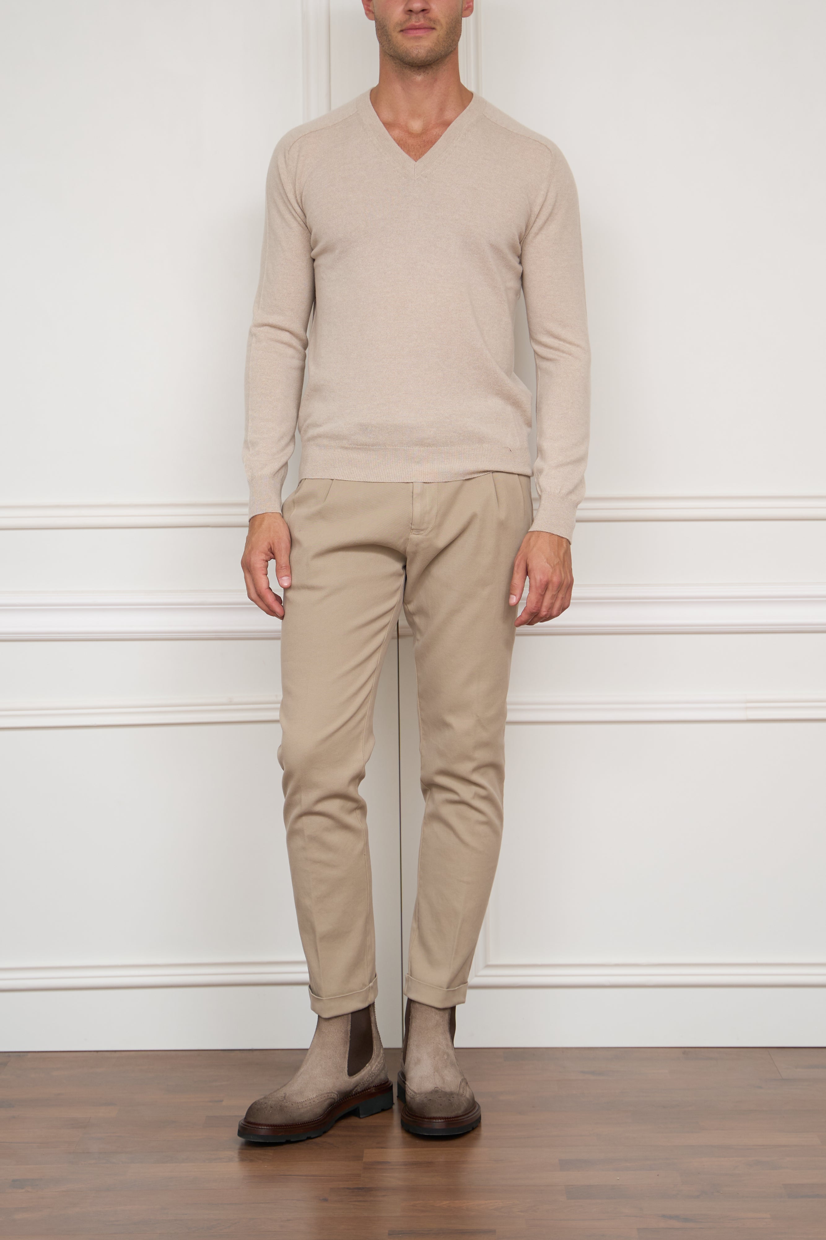 Kaschmir Pullover in beige