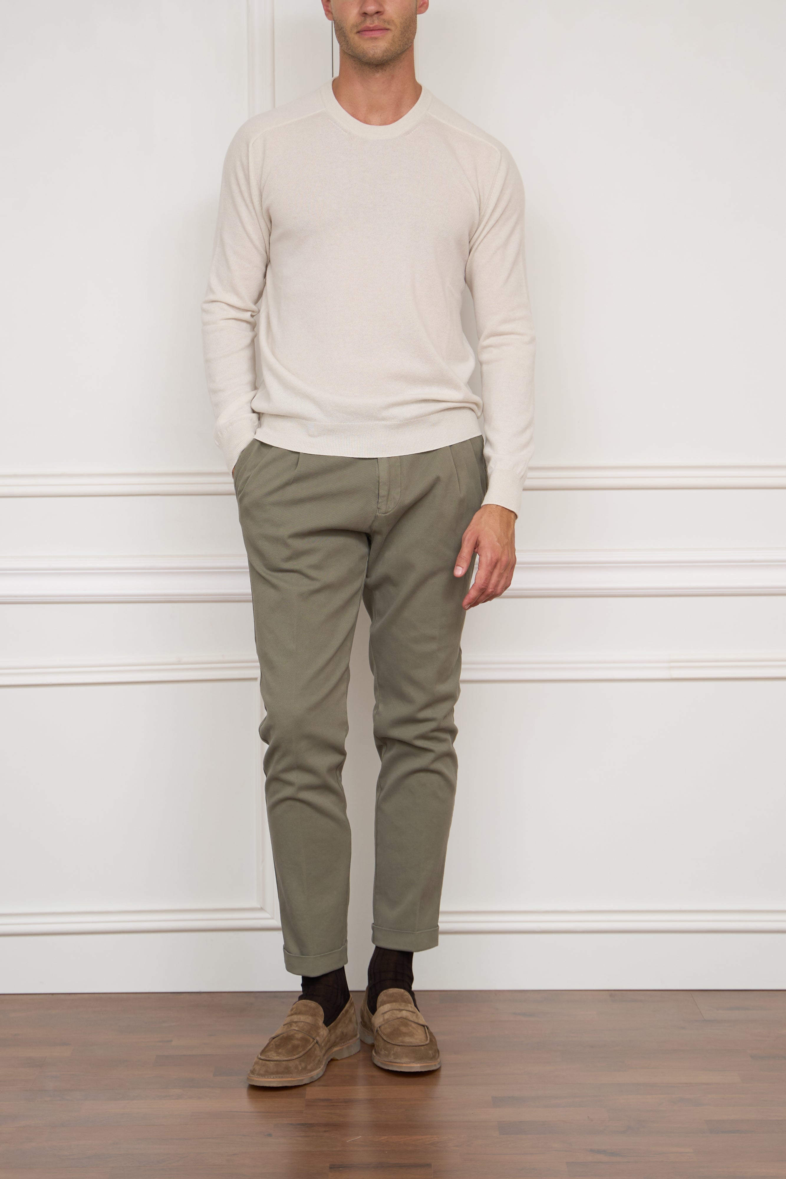 Kaschmir Pullover in creme