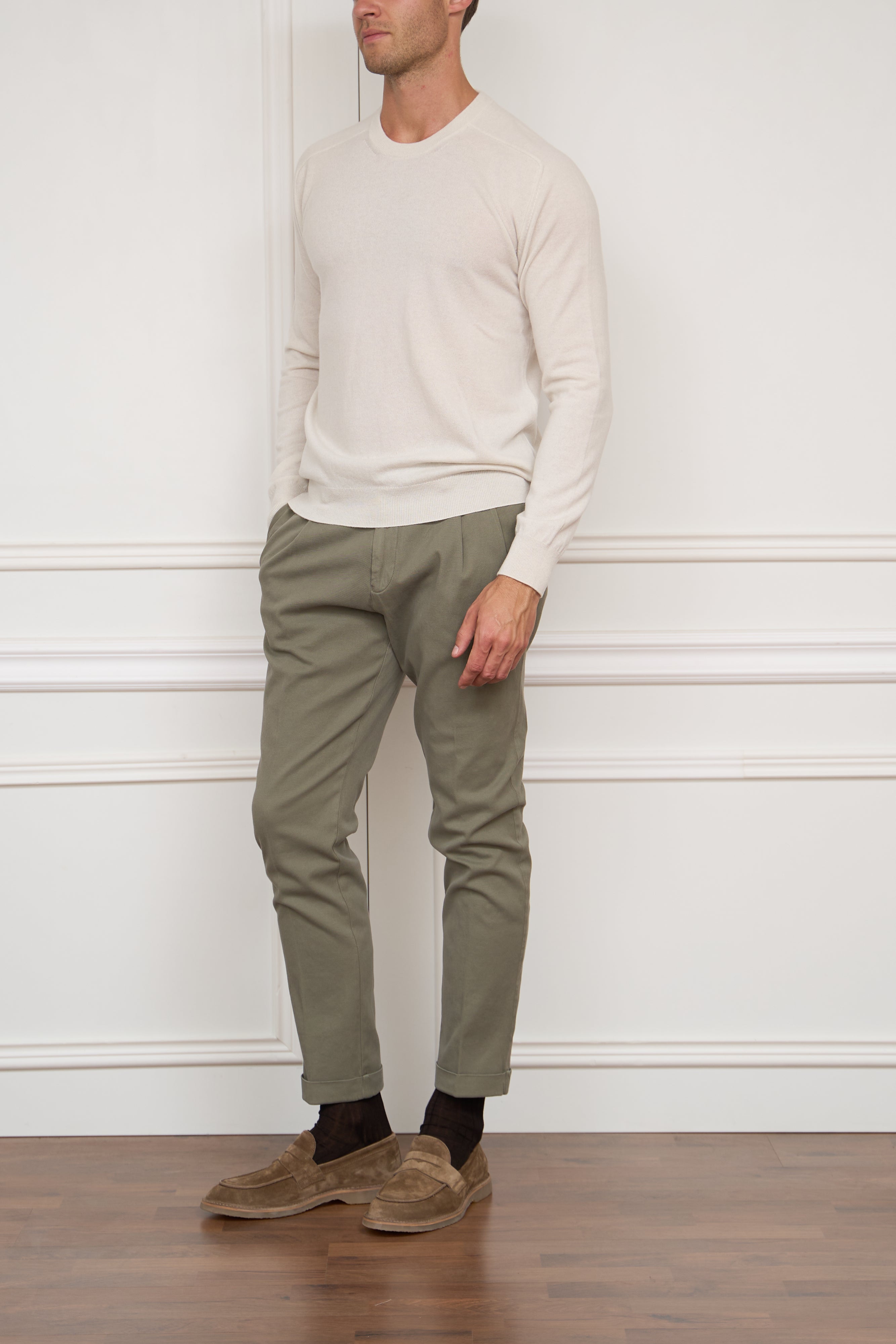 Kaschmir Pullover in creme