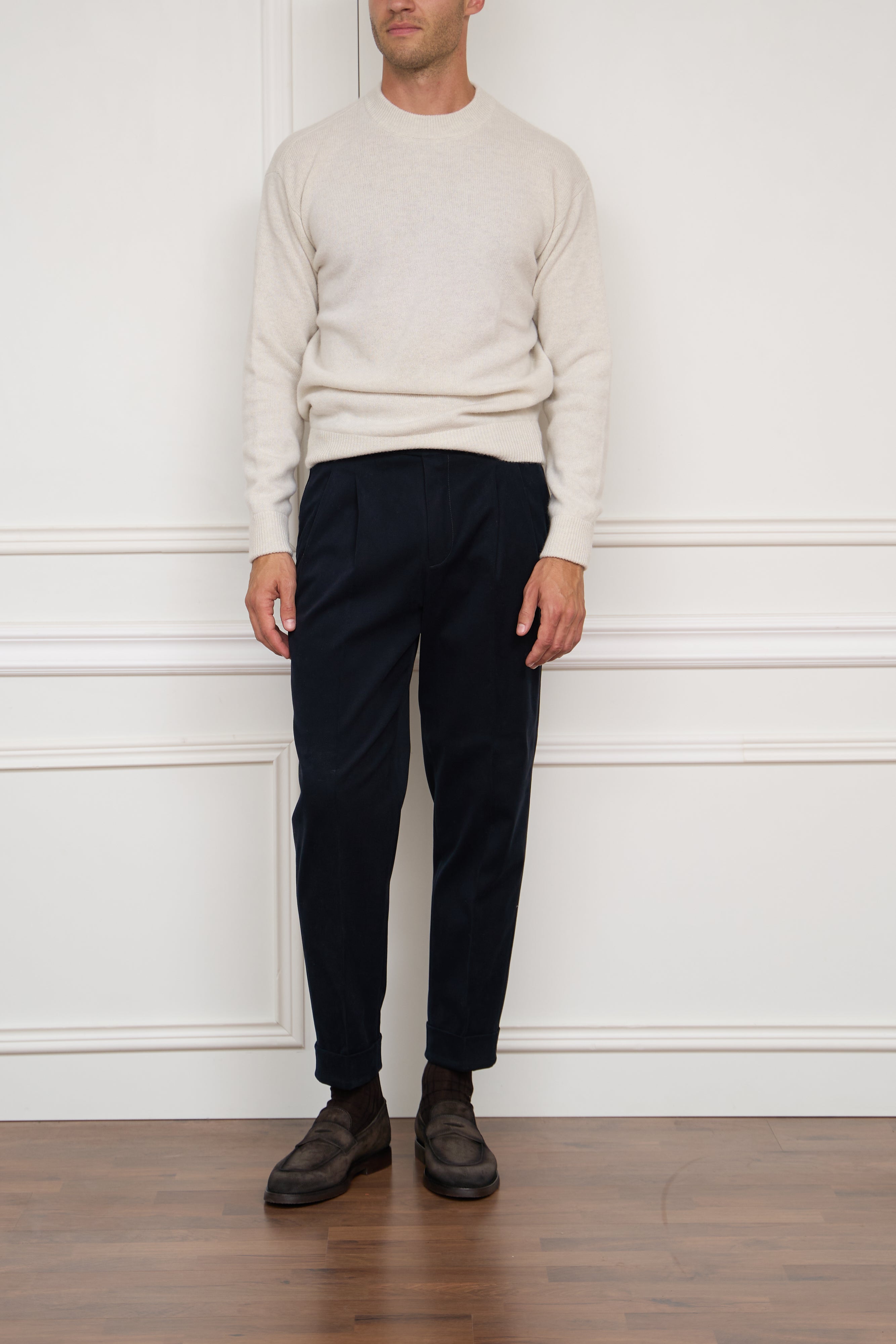 Baumwollhose in navy