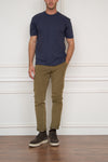 Loose-fitting T-shirt in navy