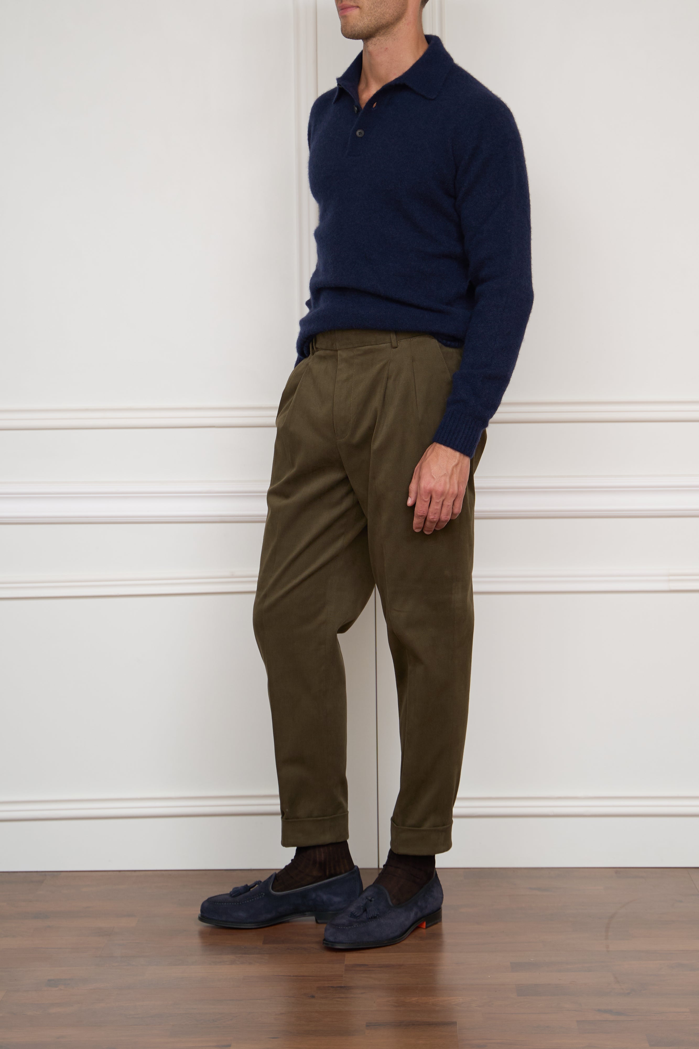 Baumwollhose in olive