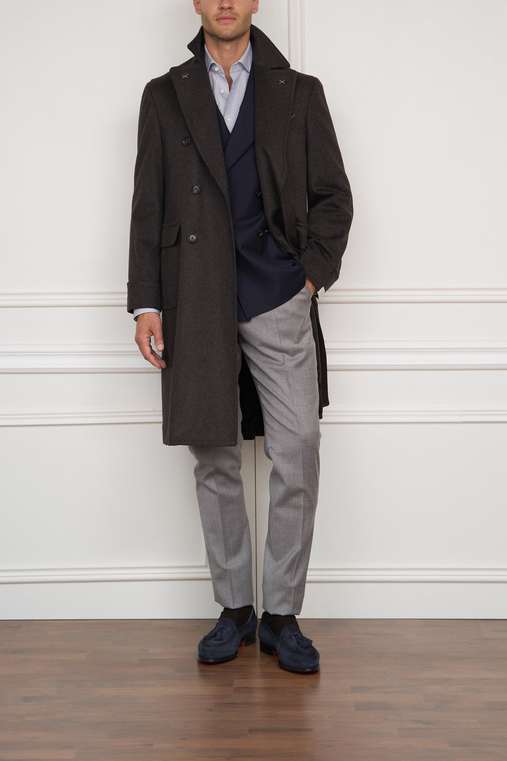 Ulster coat in brown