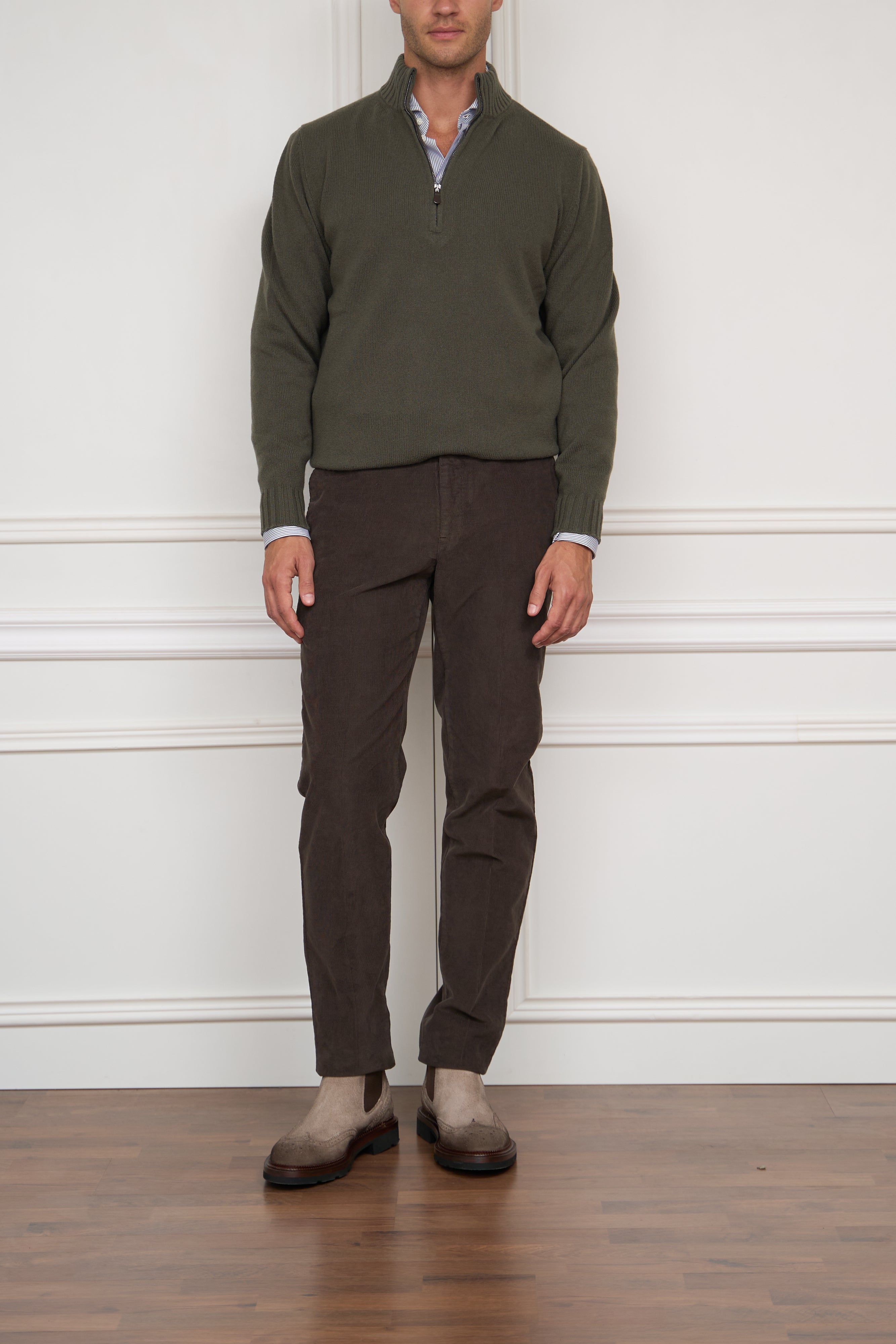 Cordhose in braun