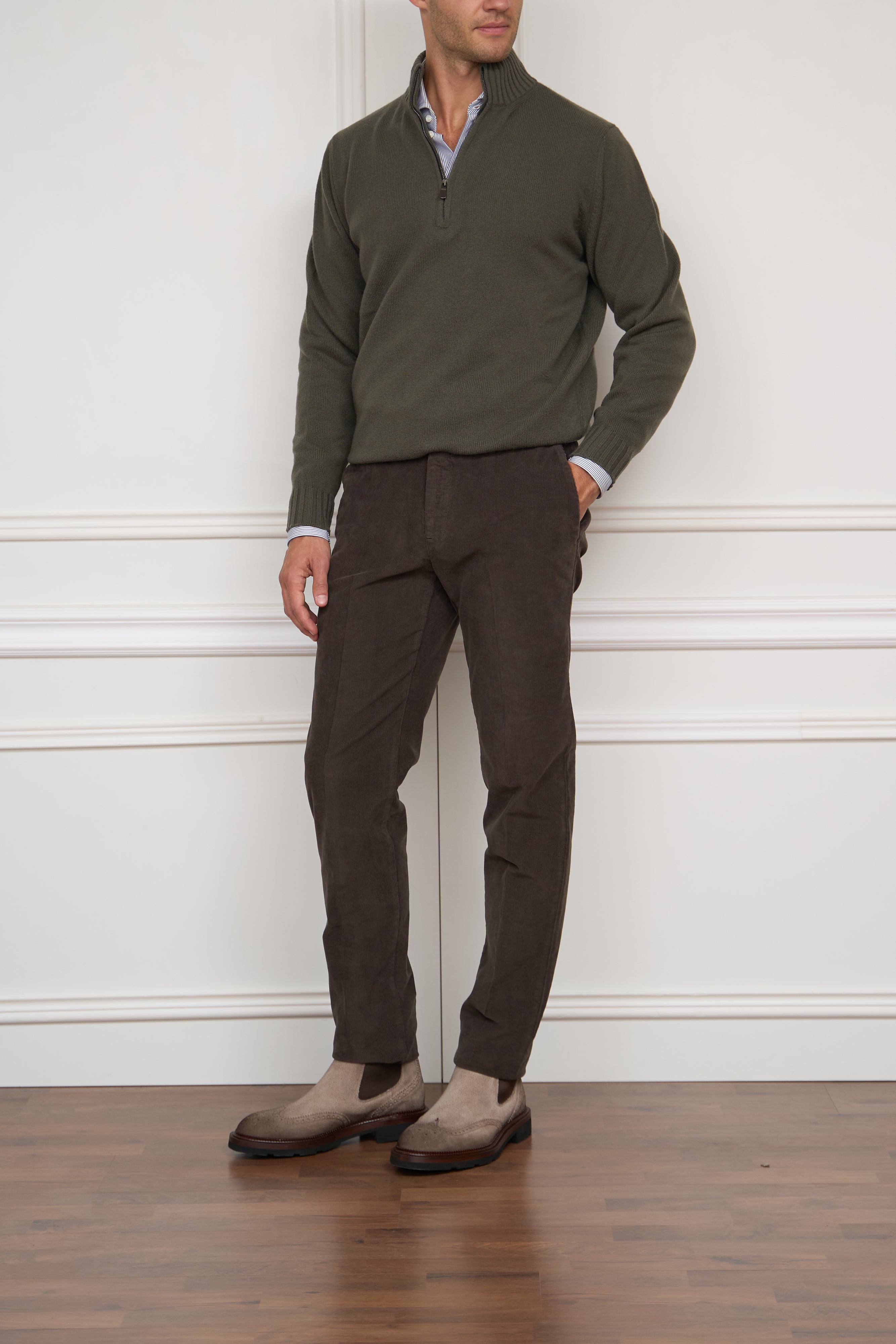 Cordhose in braun