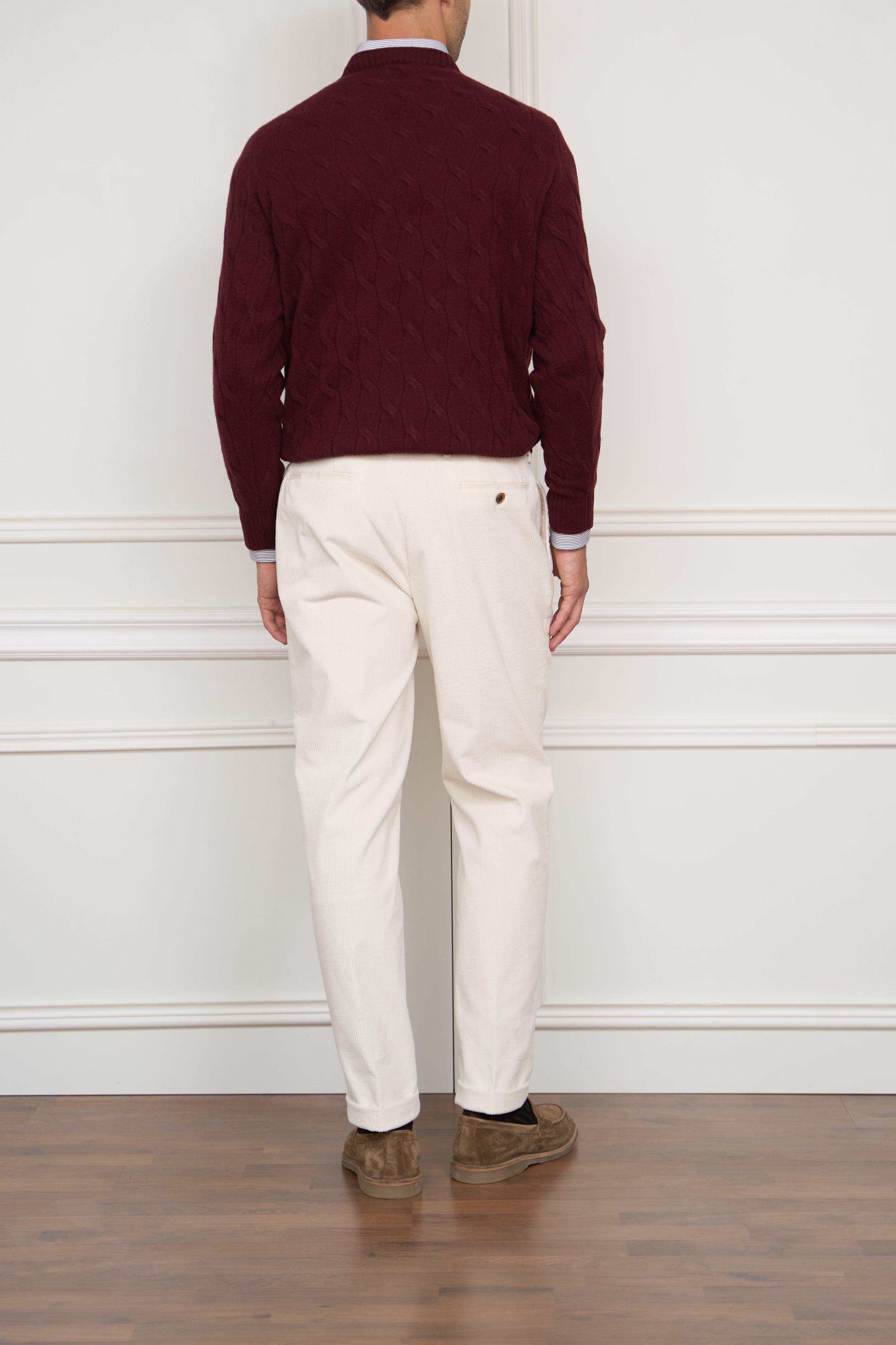 Cordhose in creme
