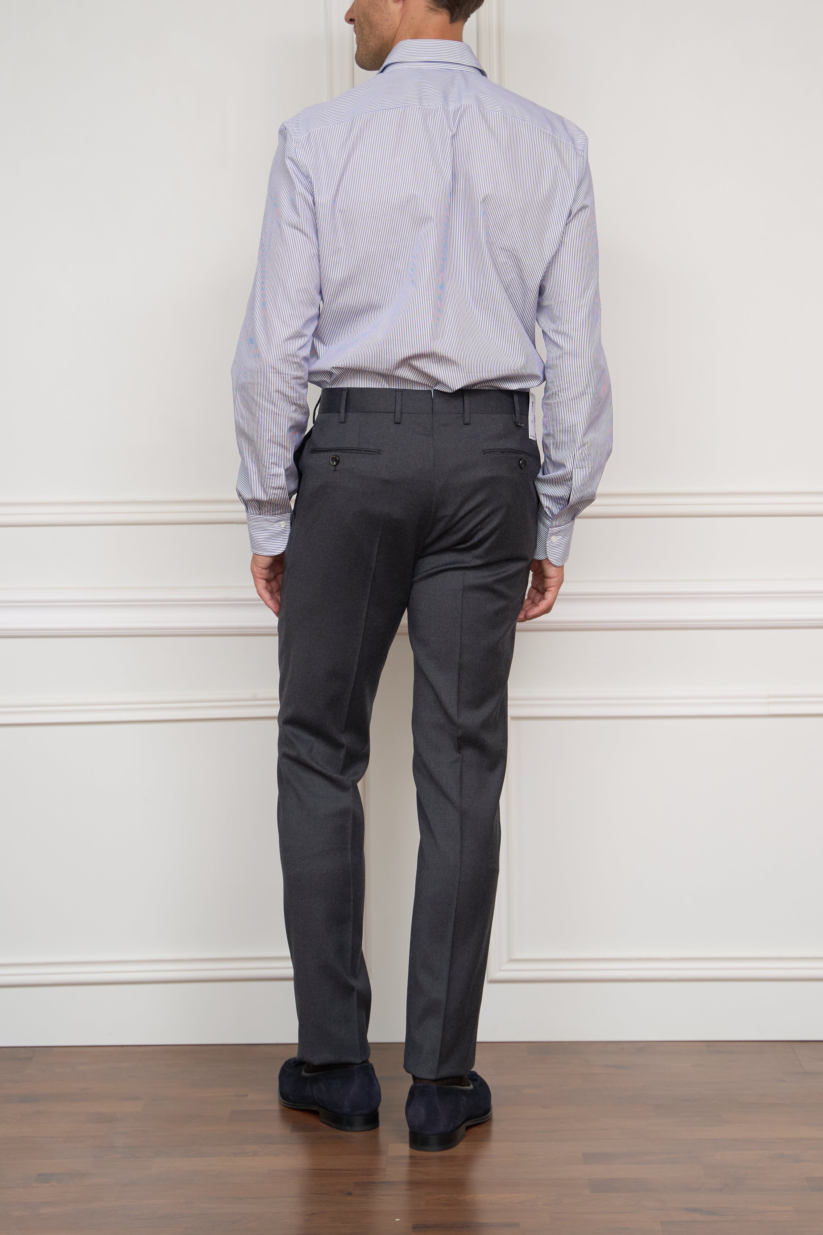 Flanellhose in anthrazit
