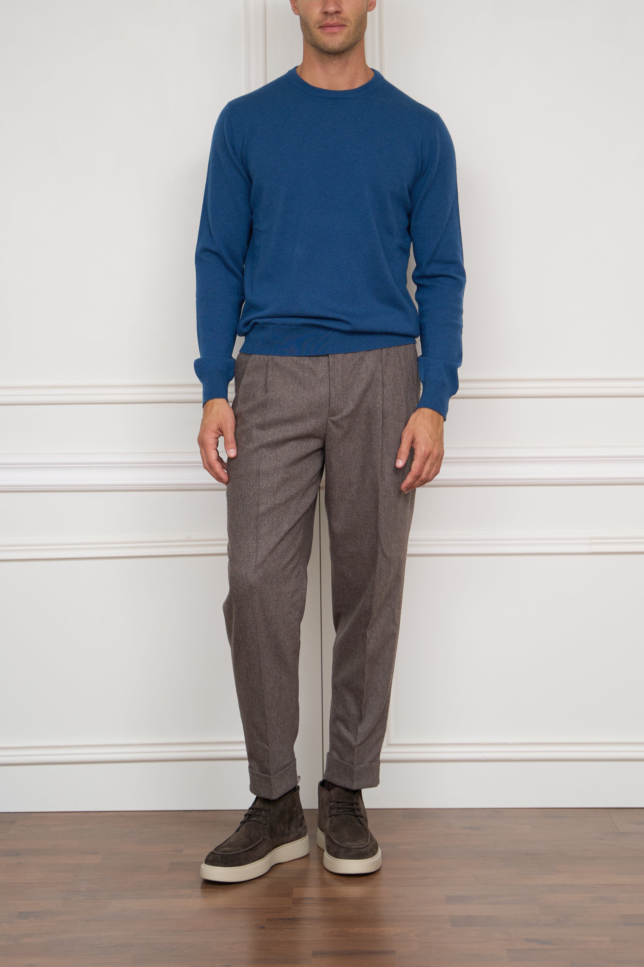 Kaschmir Pullover in blau