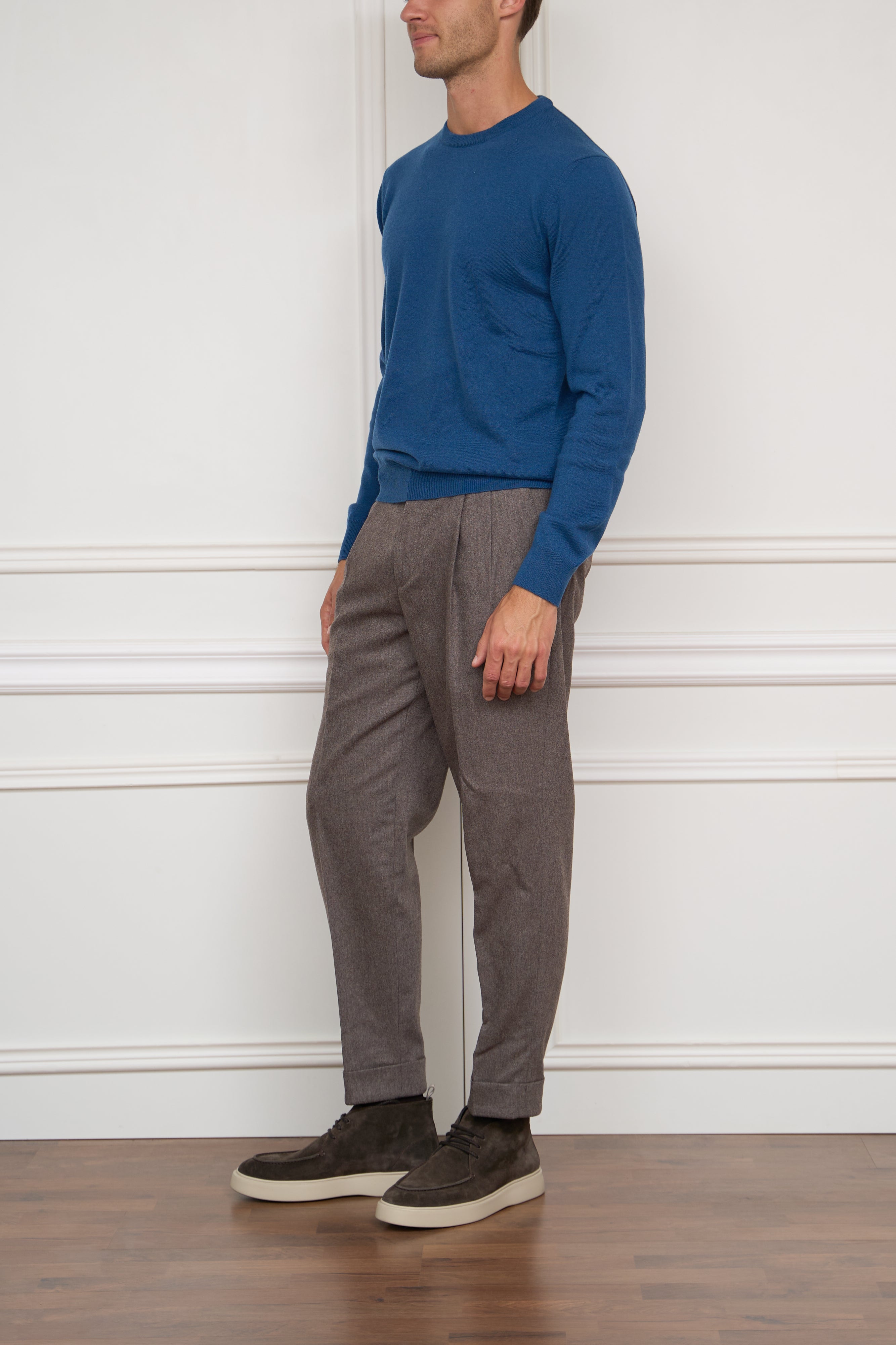 Kaschmir Pullover in blau